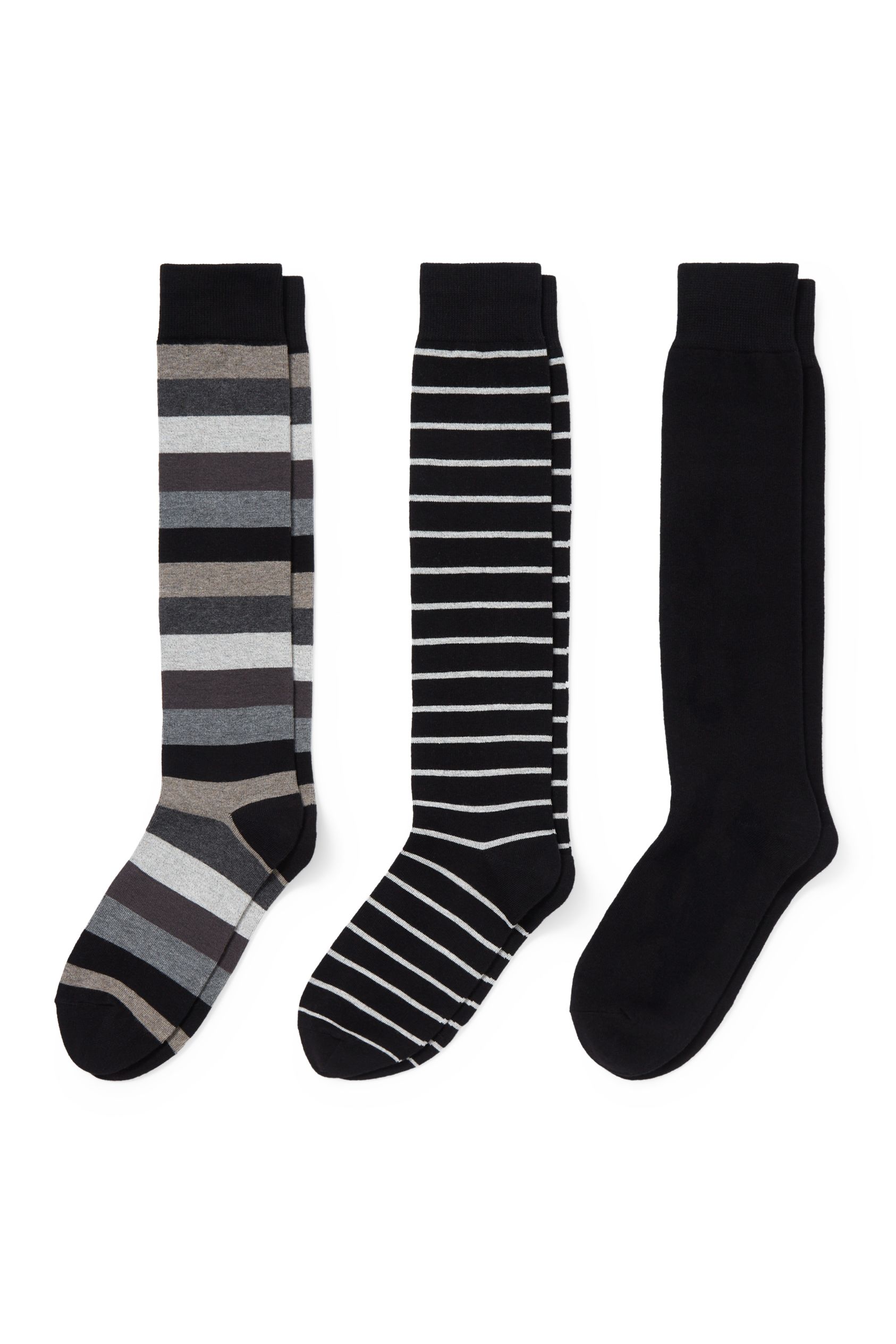 Multipack of 3 - knee-high socks - striped