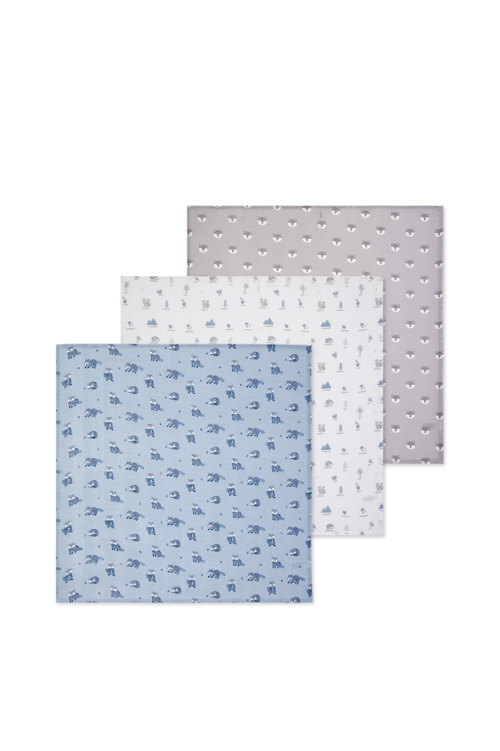 Multipack of 3 - baby muslin square