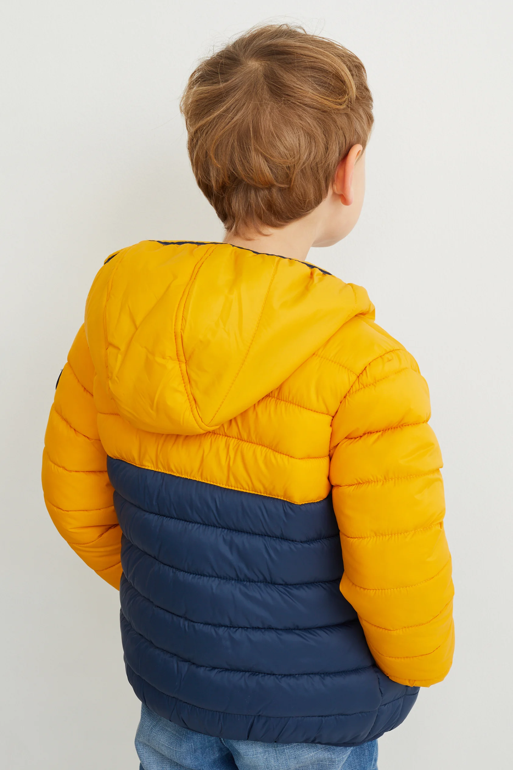 Quilted jacket with hood