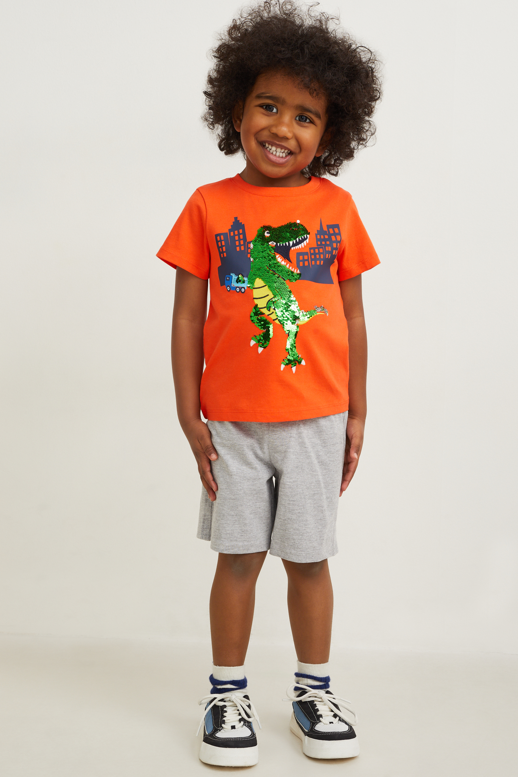 Dinosaur - set - short sleeve T-shirt and shorts - 2 piece