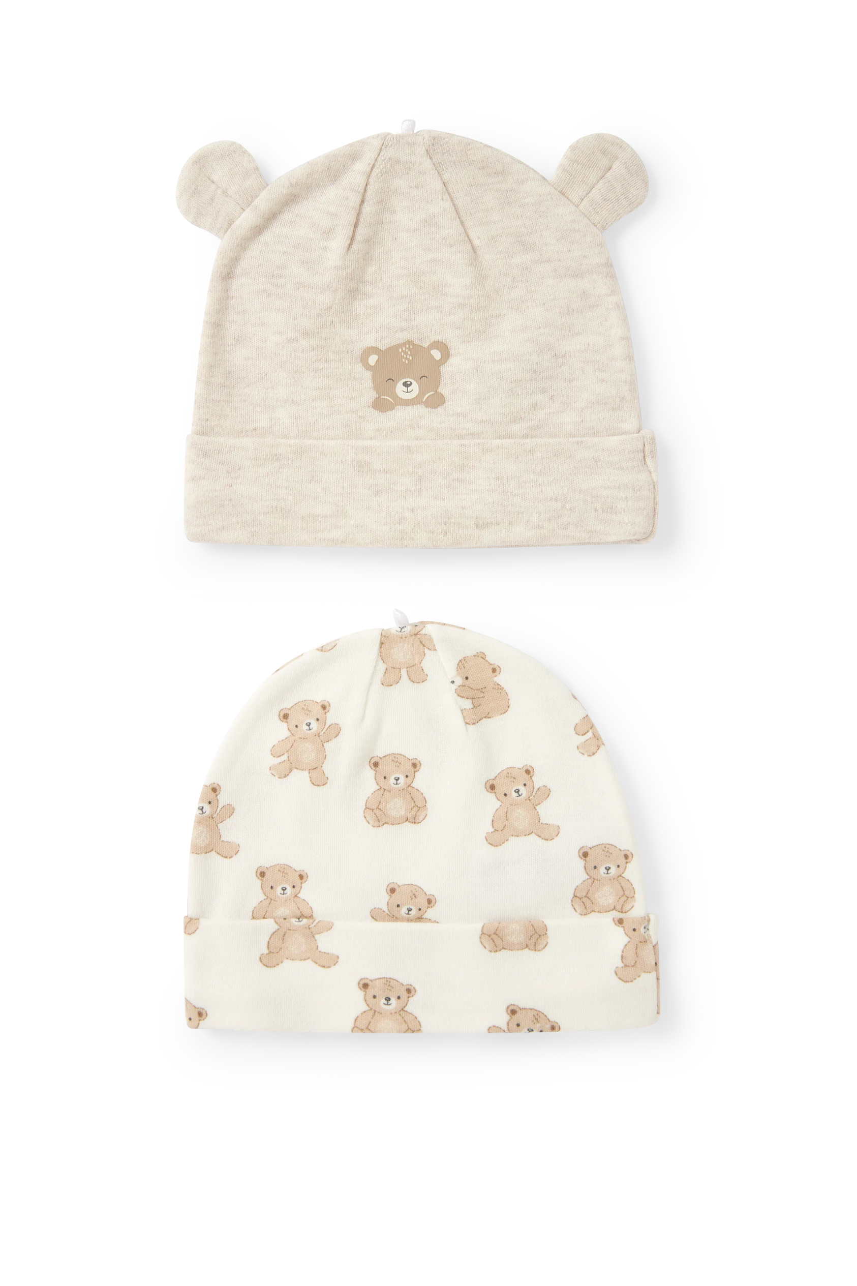Multipack of 2 - teddy bear - baby hat