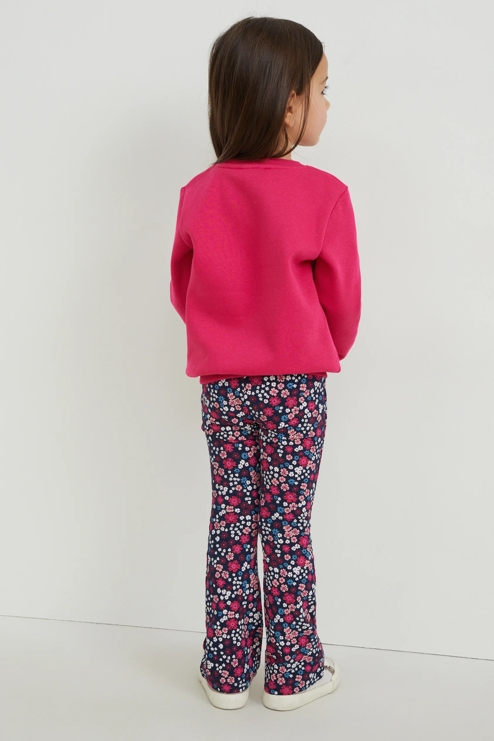 Set - sweatshirt and flared thermal leggings - 2 piece