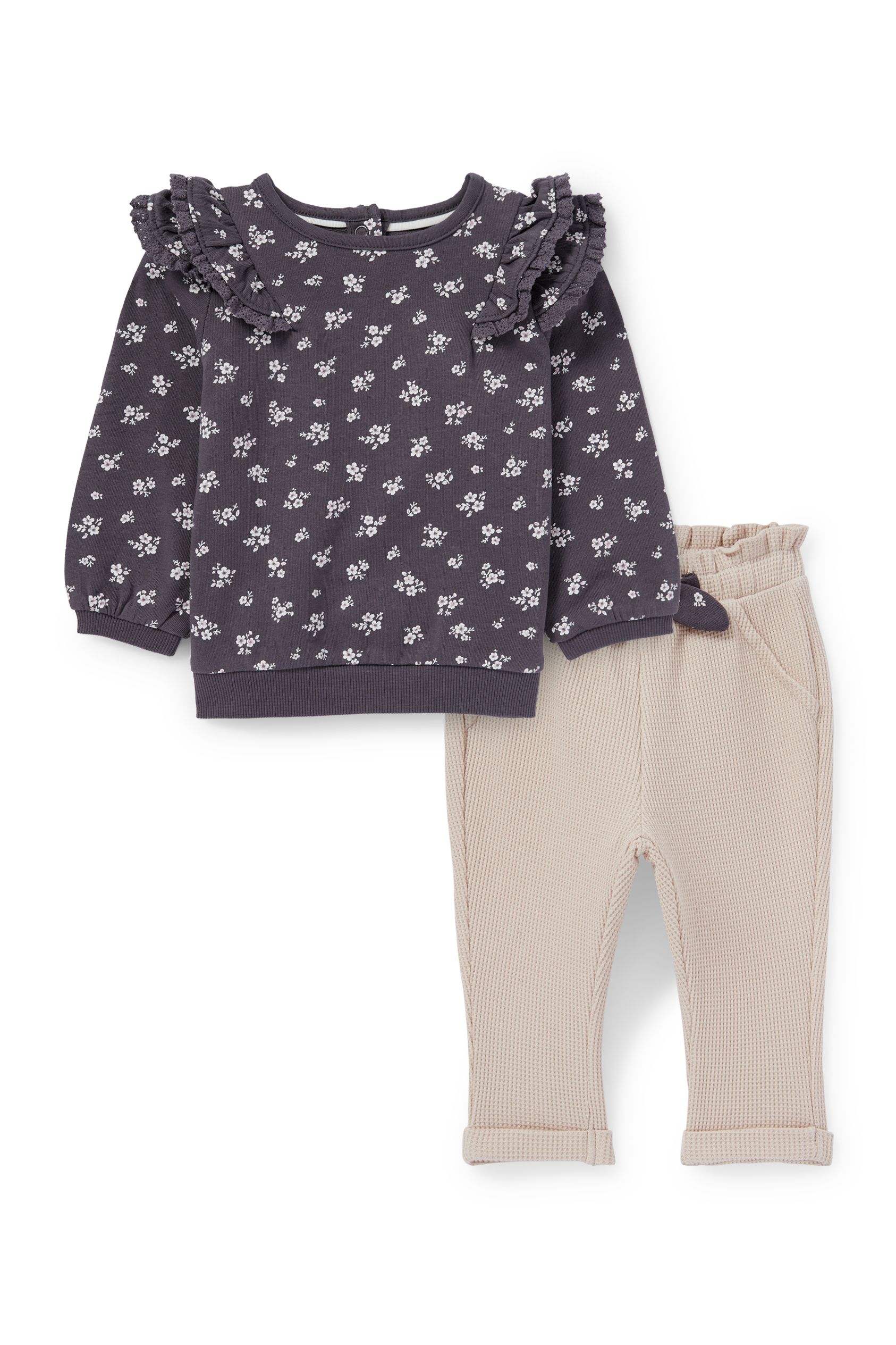 Flowers - baby outfit - 2 piece