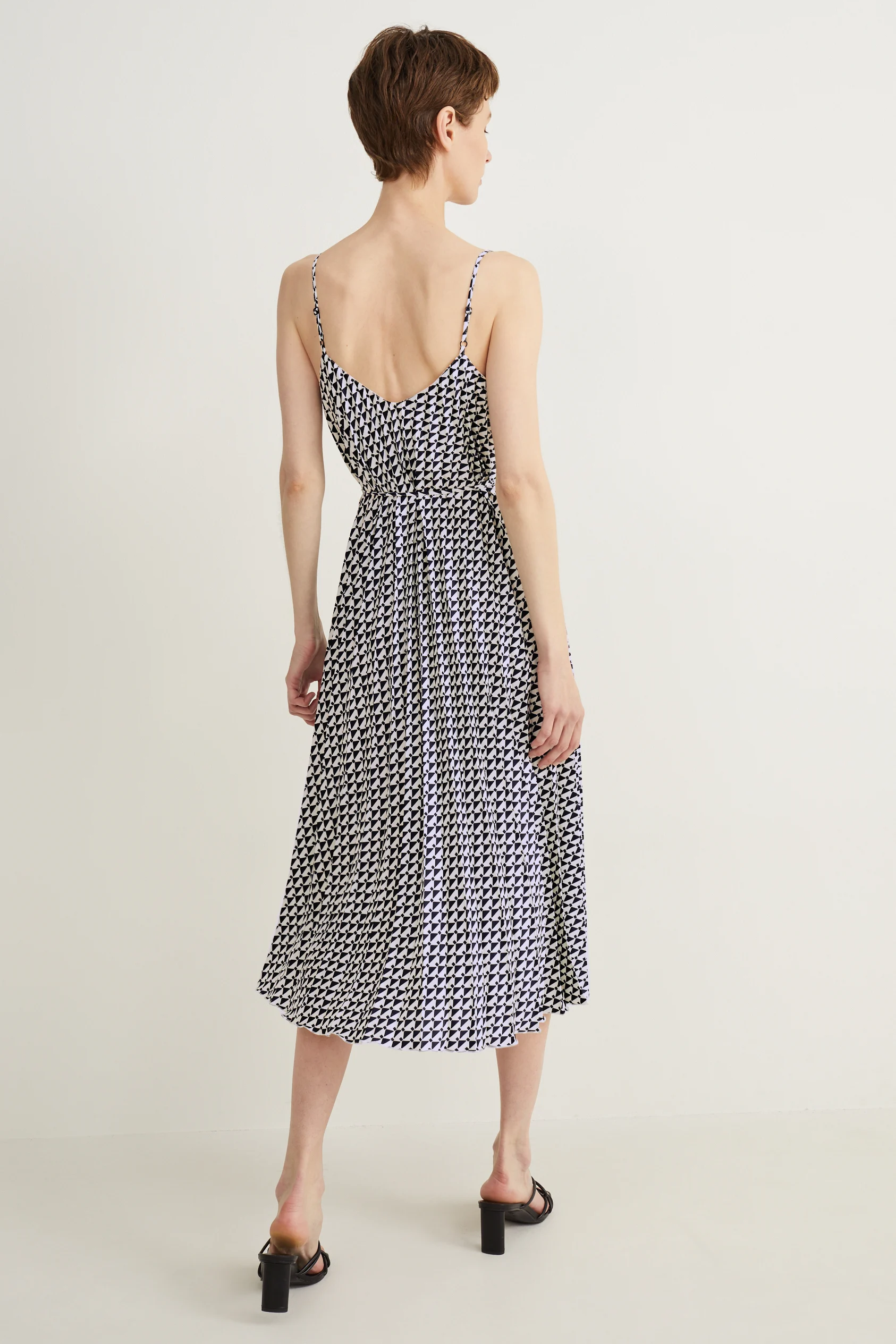 Plissé dress - patterned