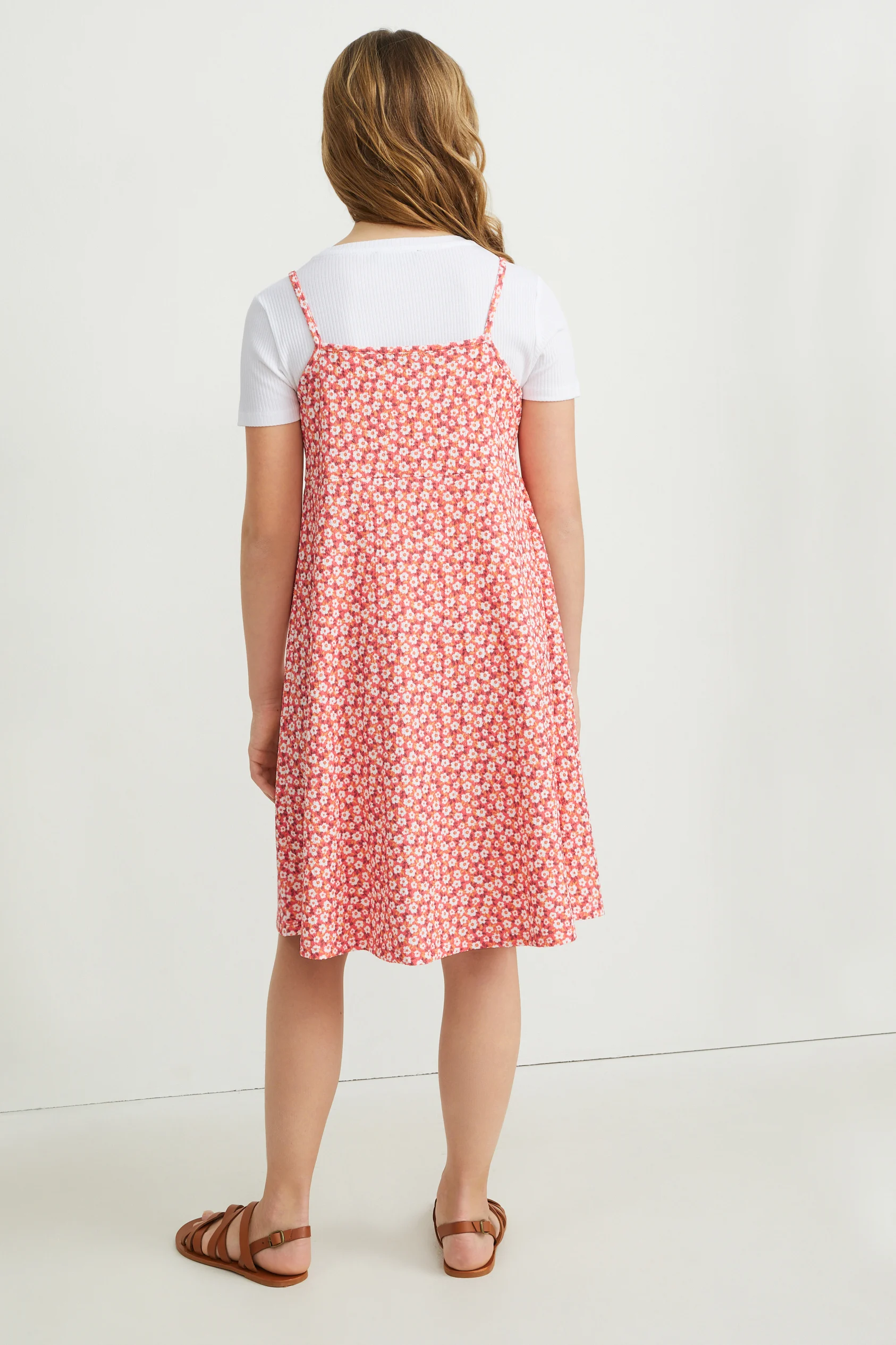 Set - short sleeve T-shirt and dress - 2 piece