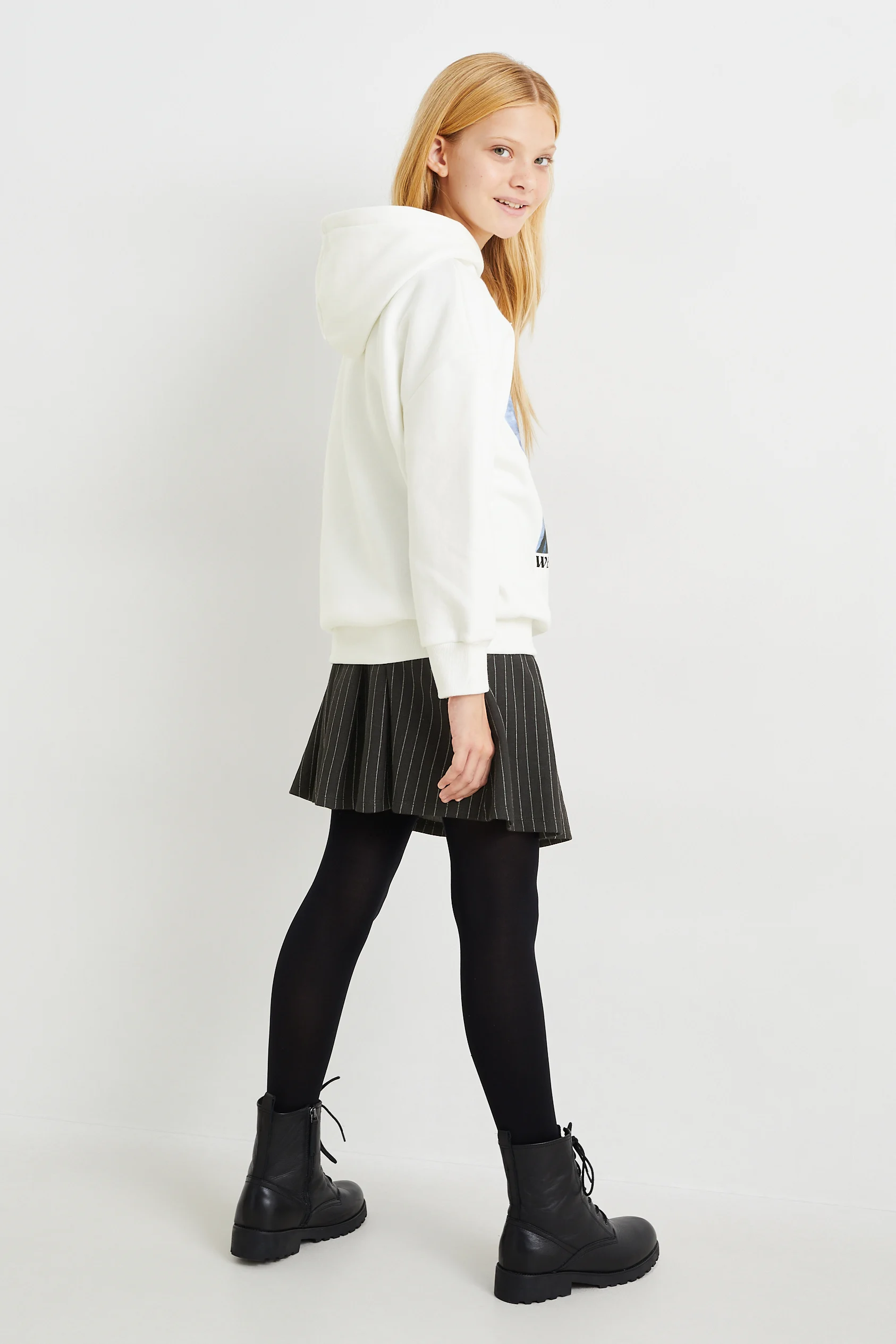 Wednesday - set - hoodie and skirt - 2 piece