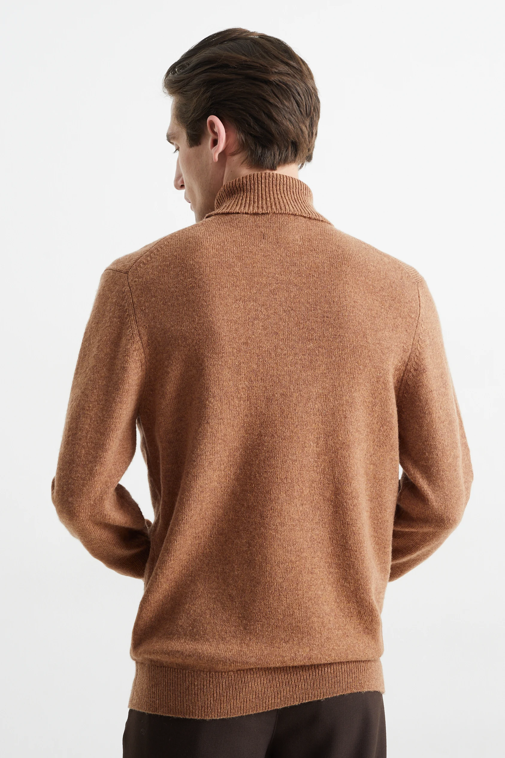 Polo neck jumper - wool blend