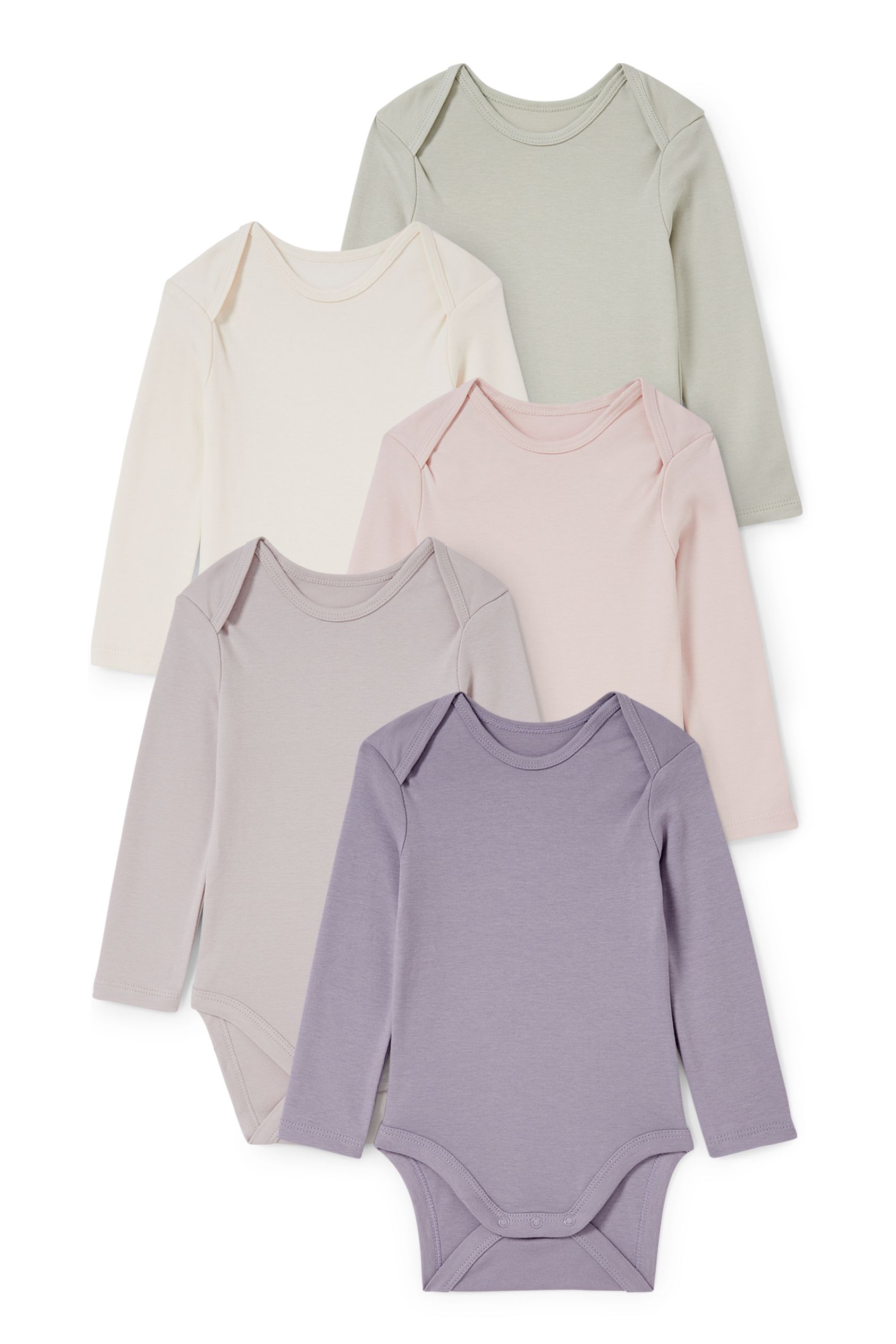 Multipack of 5 - baby bodysuit