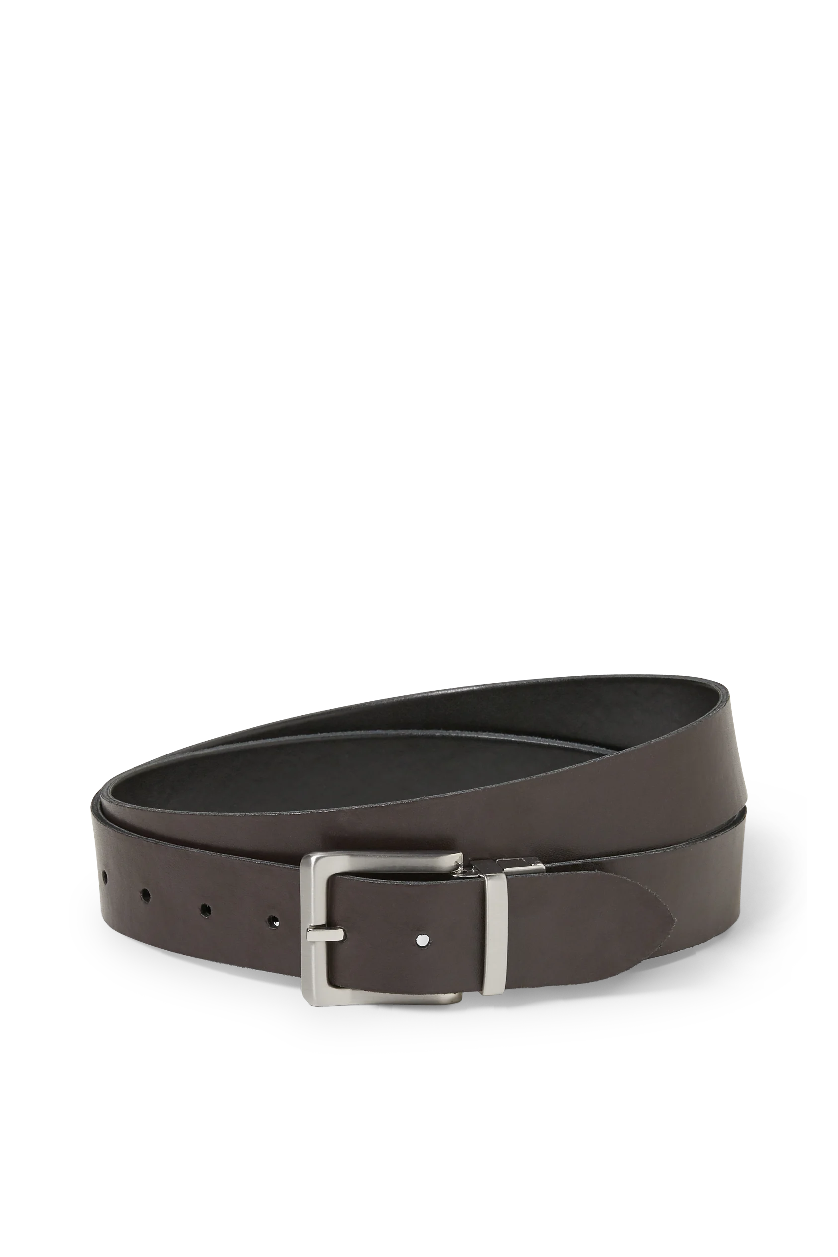 Reversible leather belt