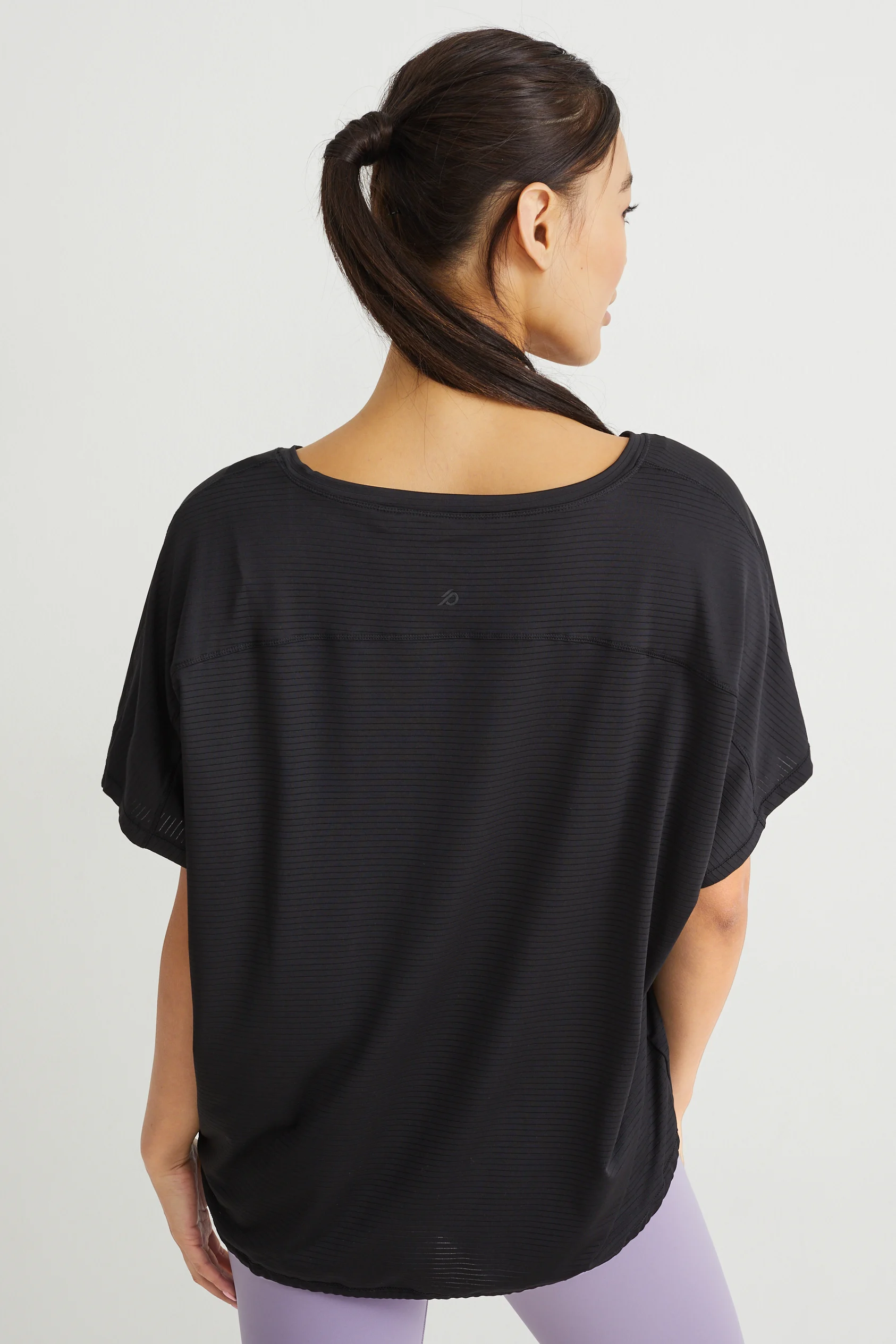 Active T-shirt - yoga - 4 Way Stretch - striped