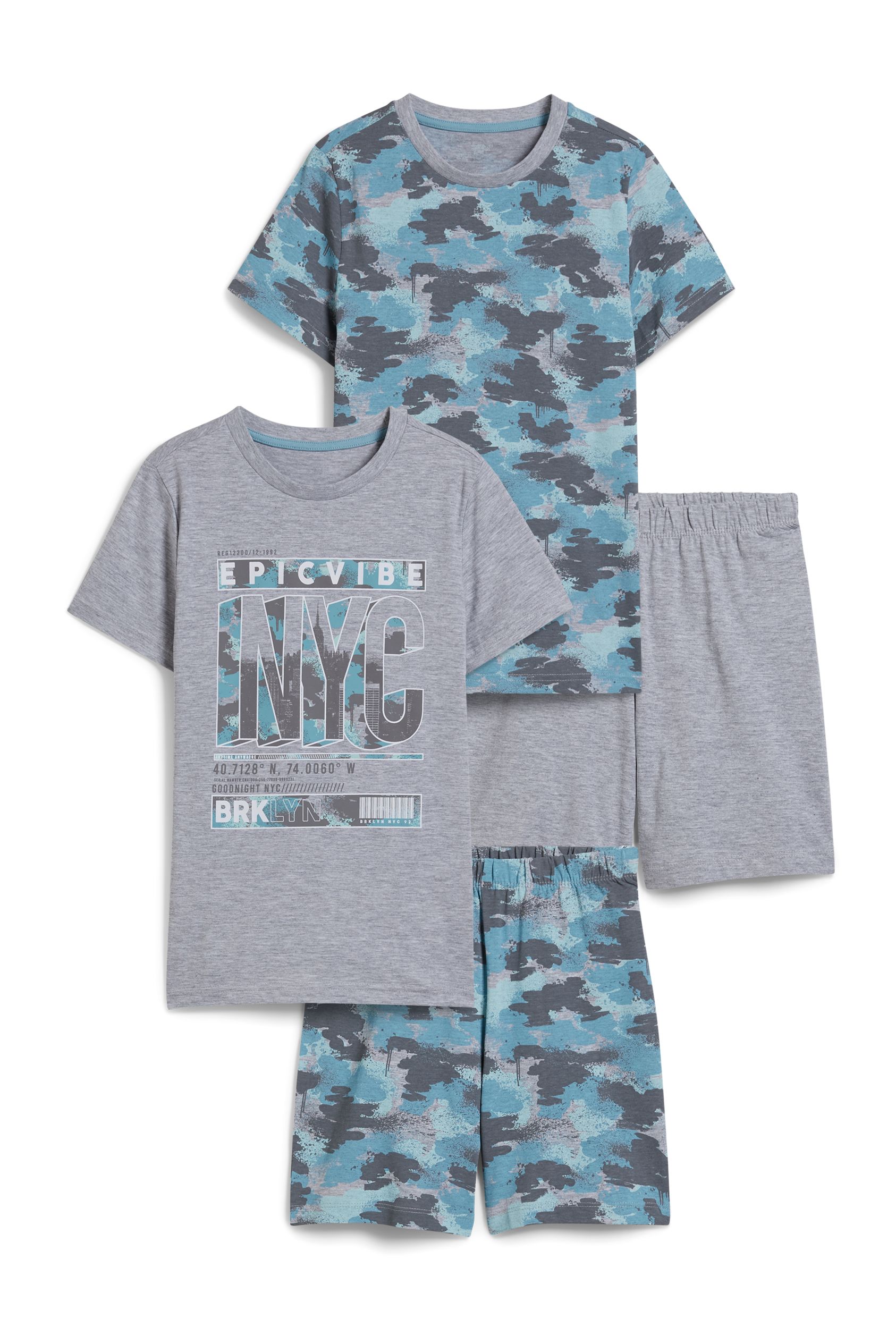 Multipack of 2 - short pyjamas - 4 piece