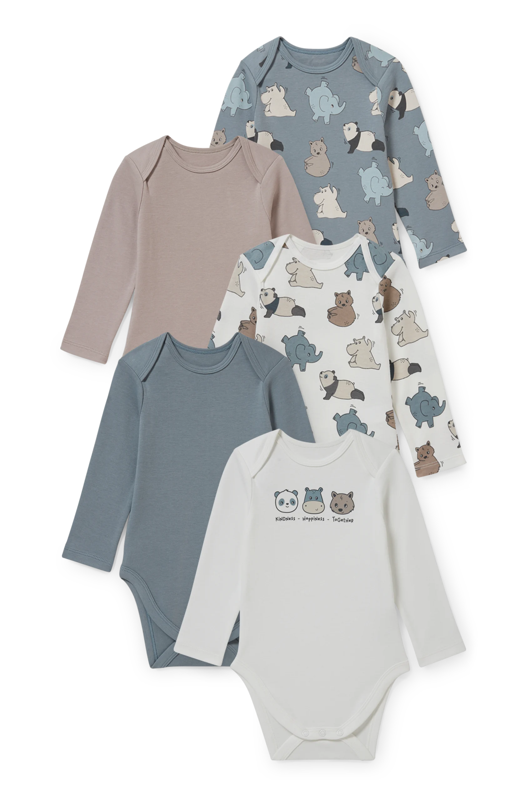 Multipack of 5 - baby bodysuit