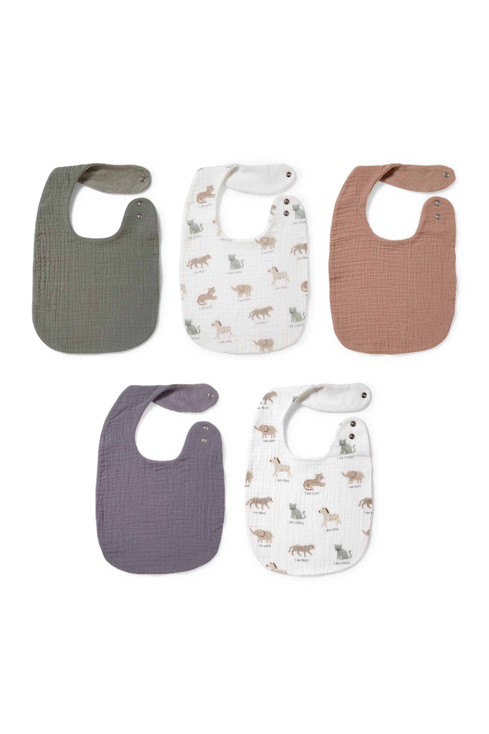 Multipack of 5 - baby bib