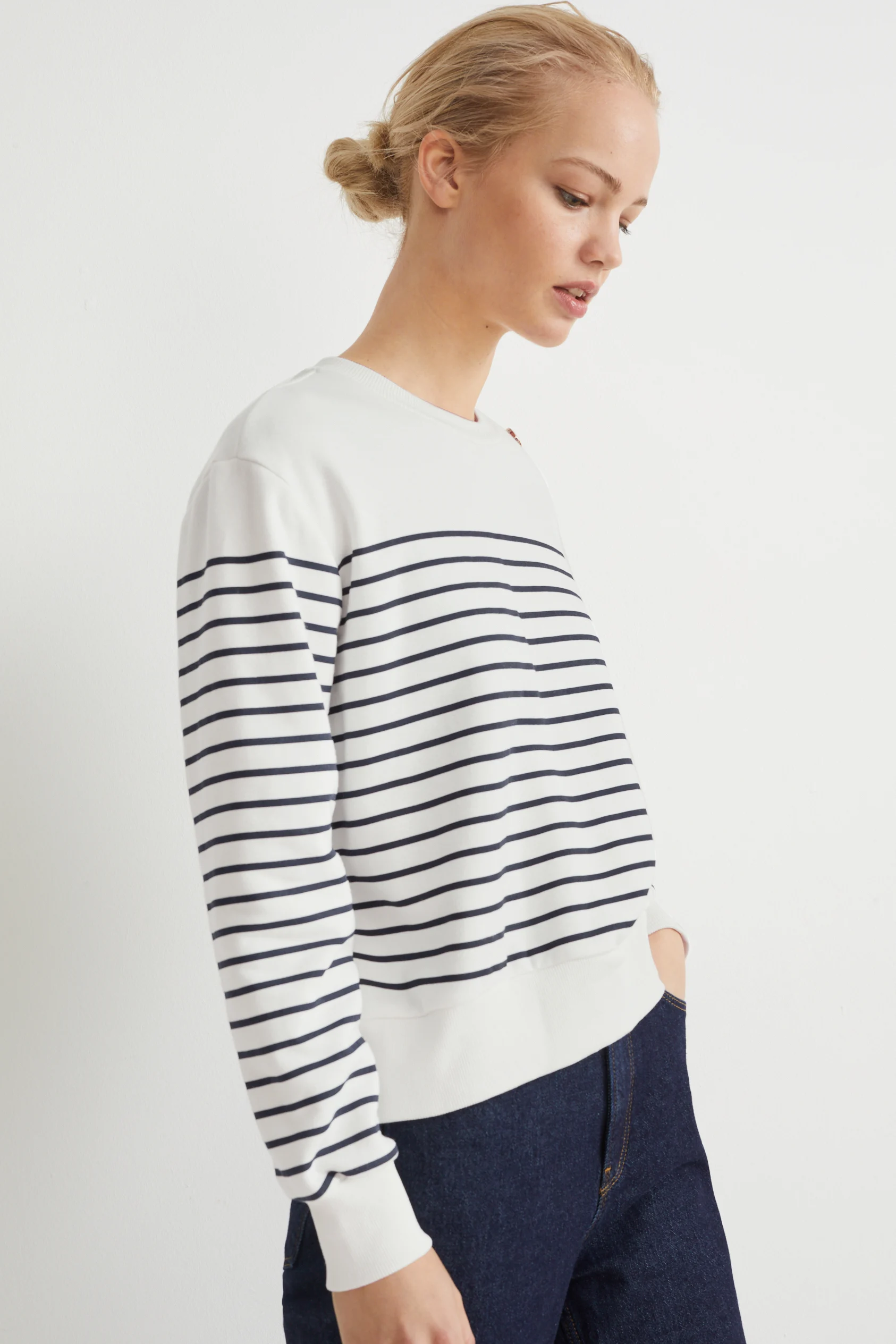 Sweatshirt - striped
