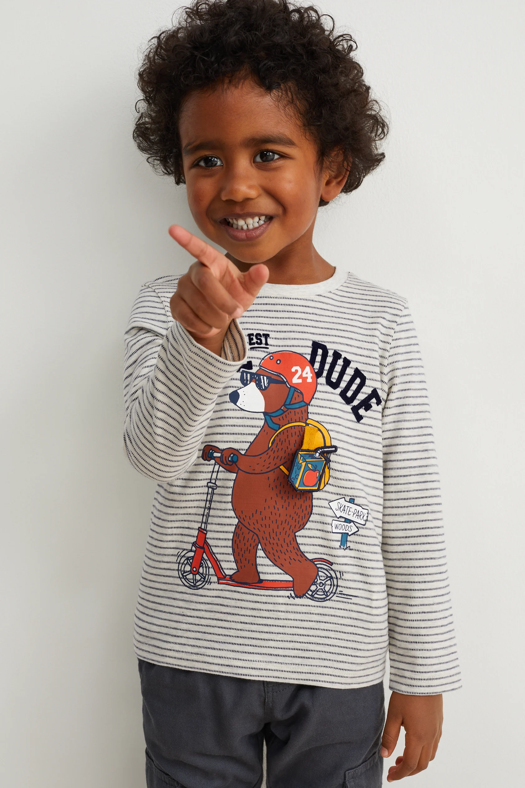 Long sleeve top - striped