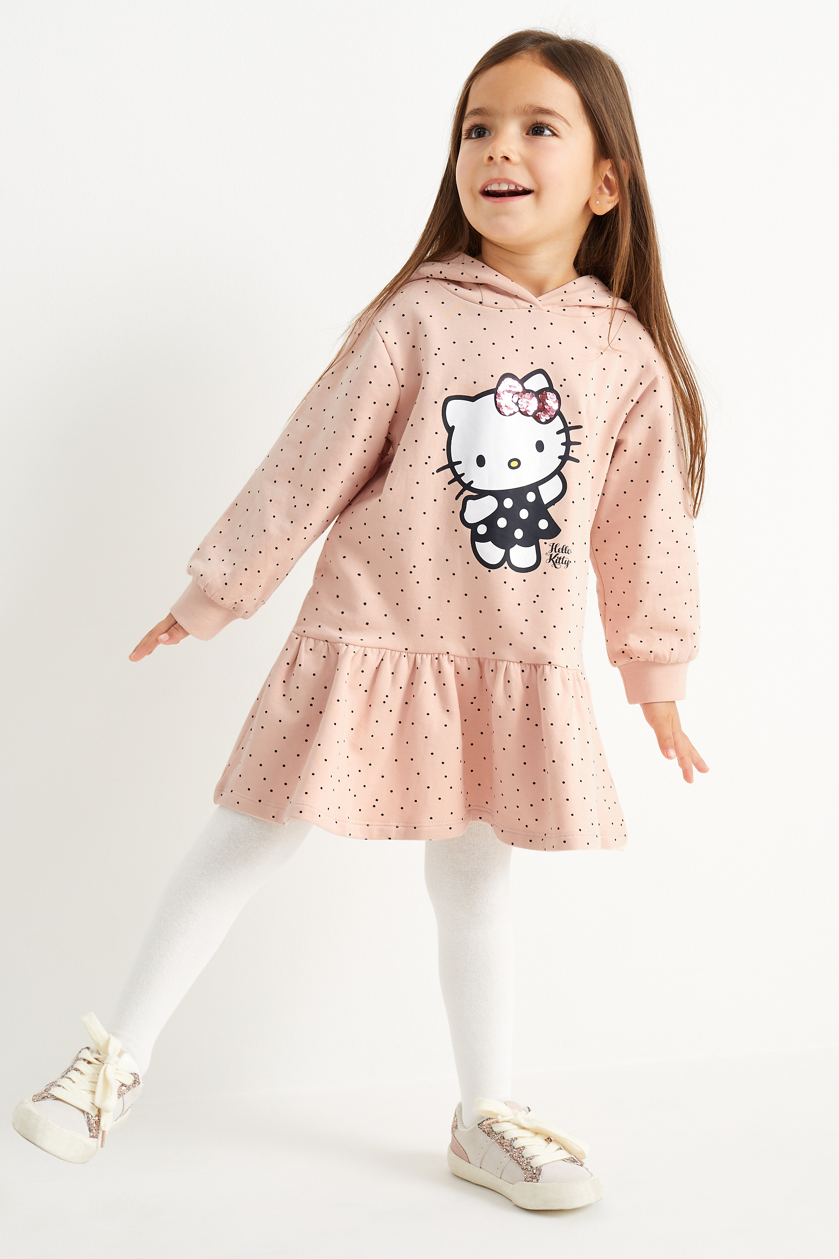 Hello Kitty - sweatshirt dress with hood