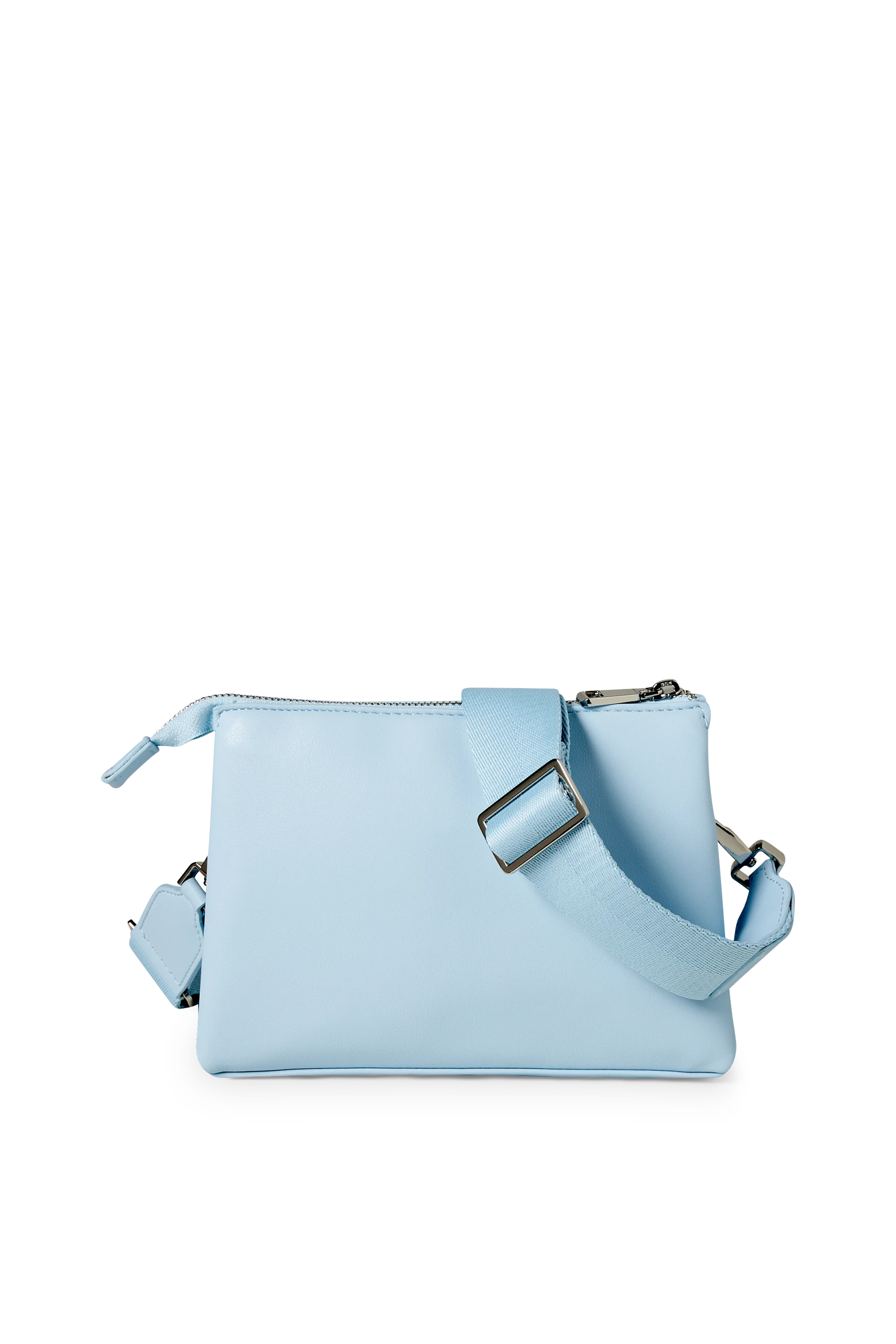 Shoulder bag with detachable bag strap - faux leather