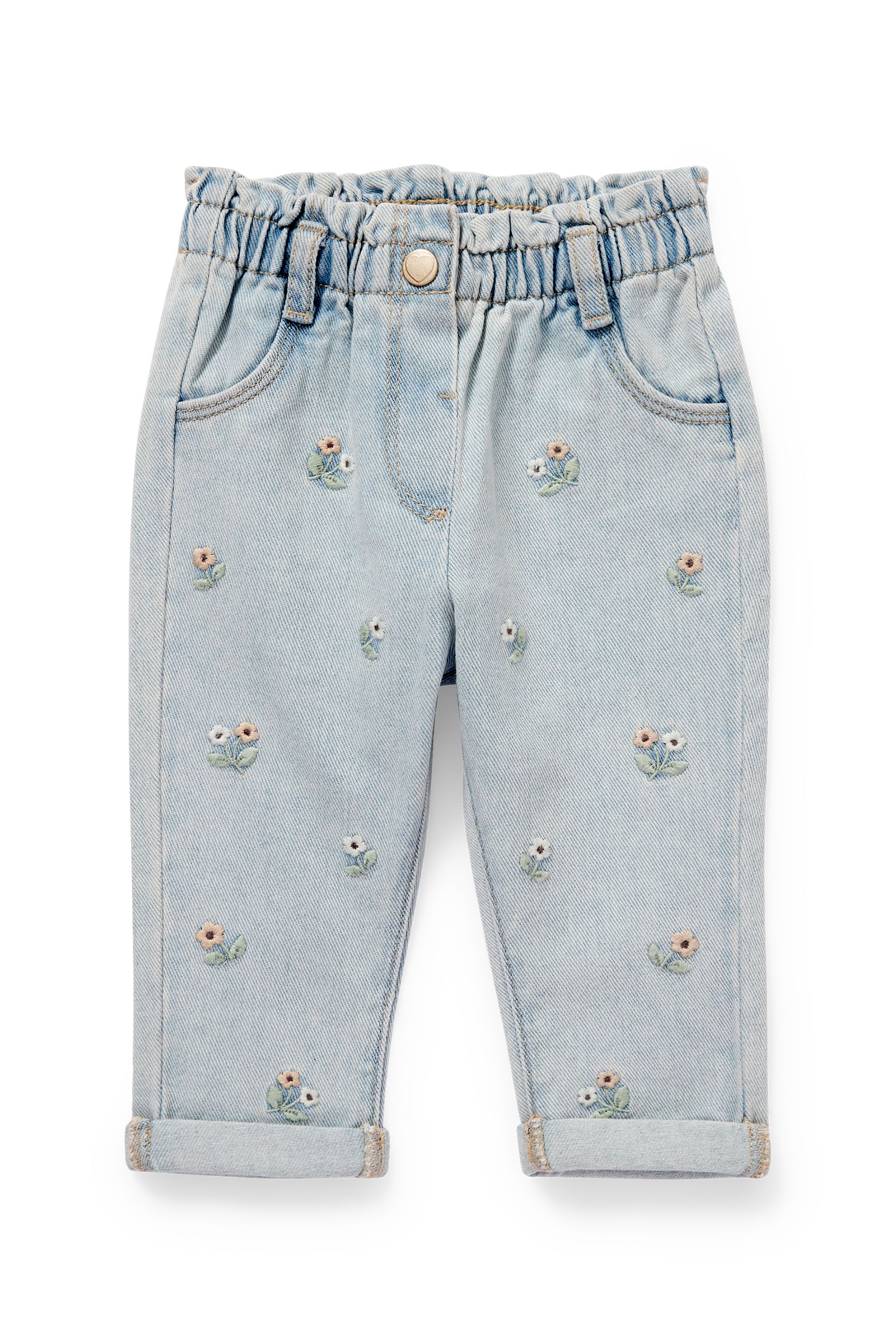 Baby jeans - floral