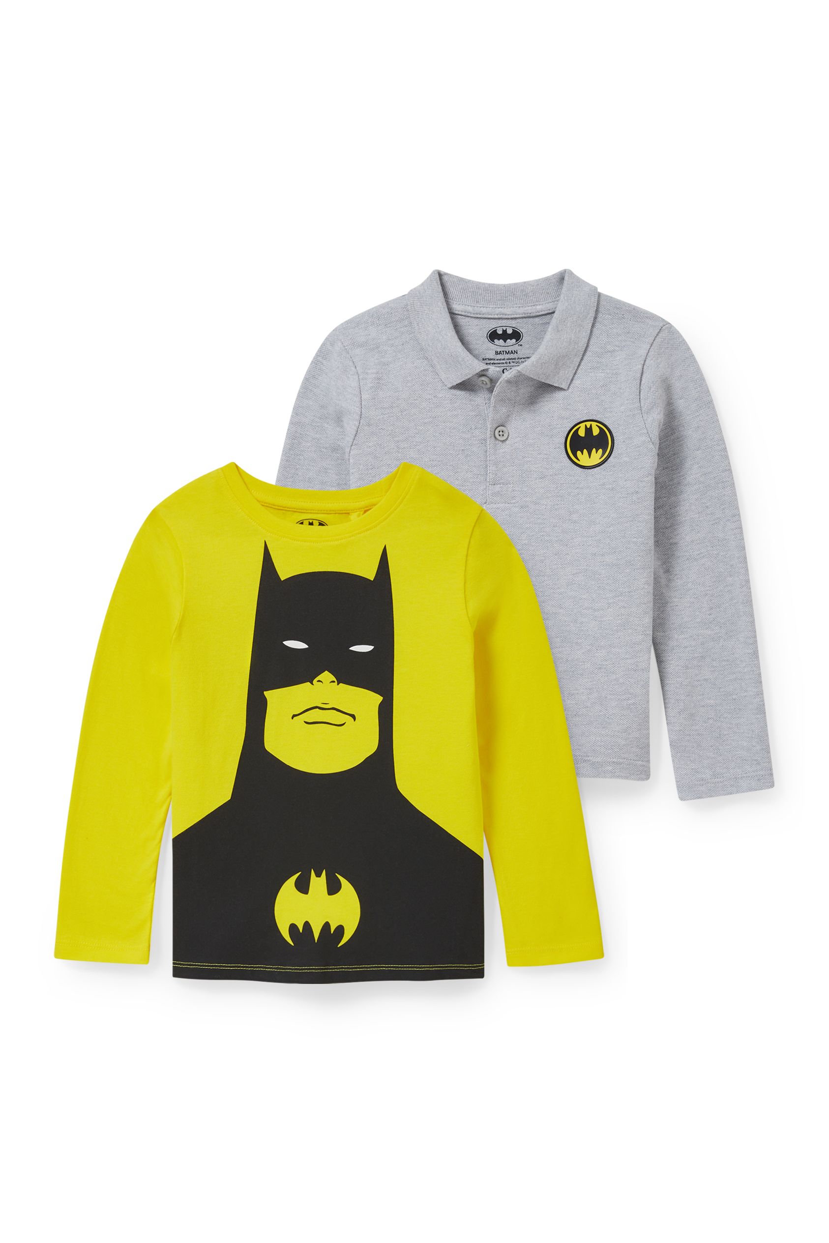 Multipack of 2 - Batman - long sleeve top and polo shirt
