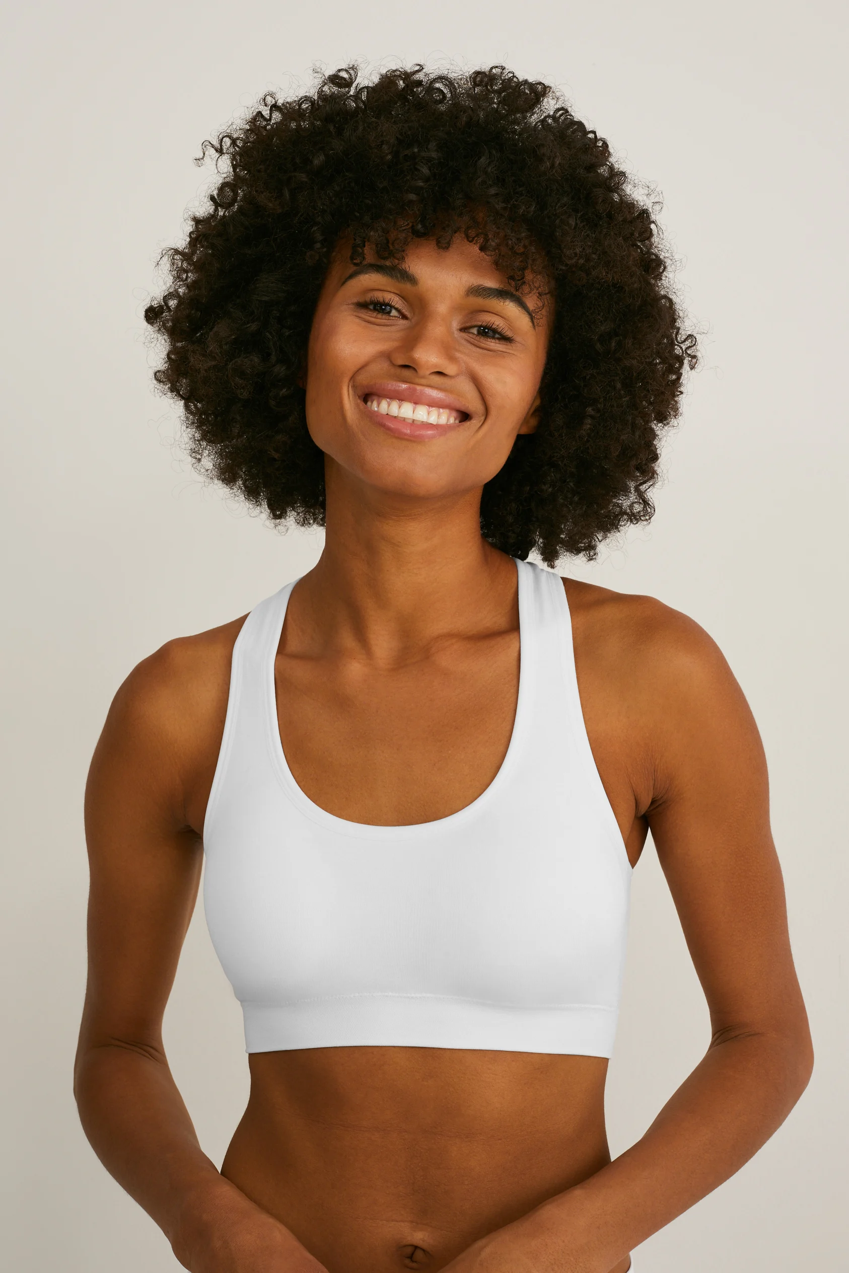 Crop top - padded - seamless - LYCRA?