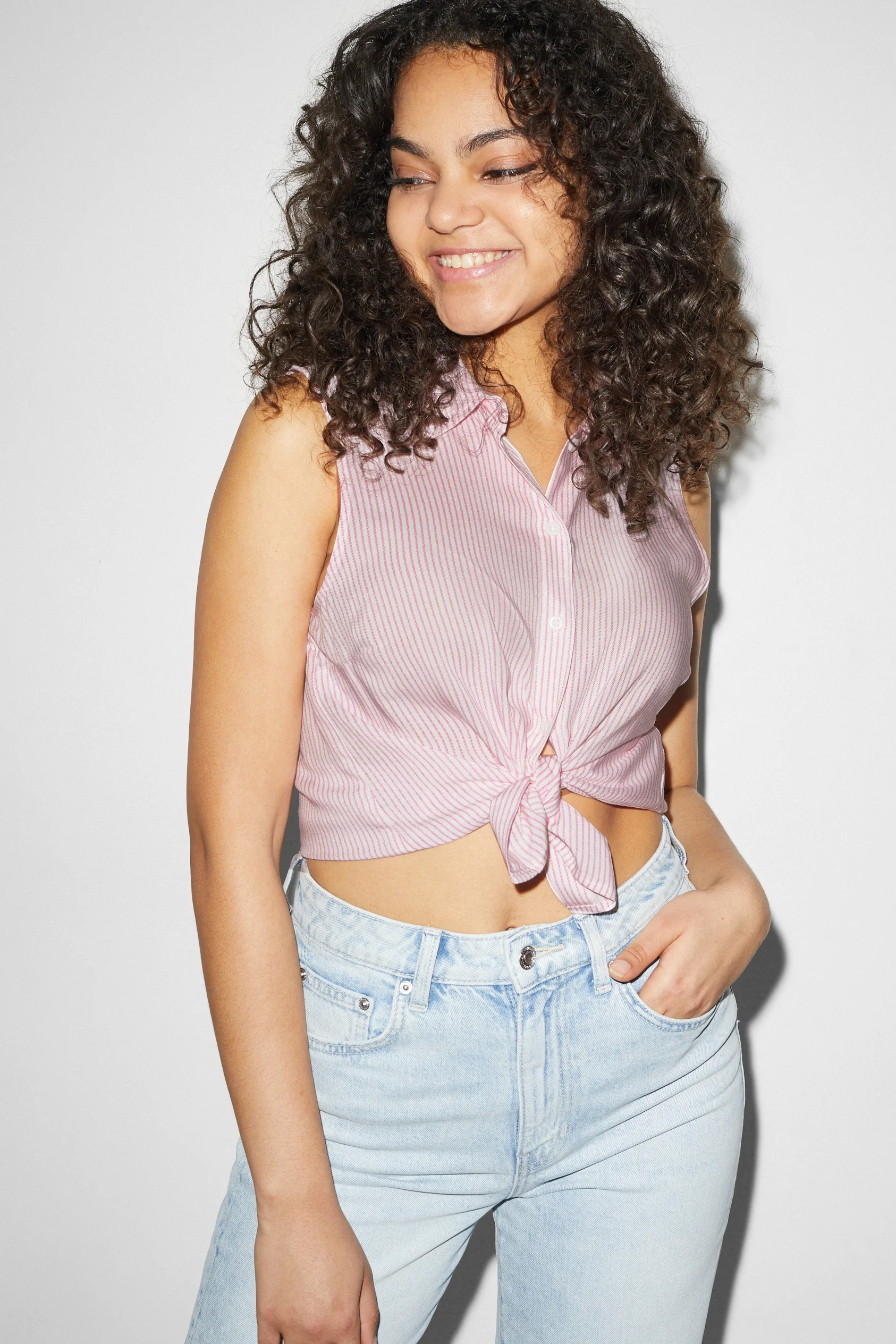 CLOCKHOUSE - blouse top - striped