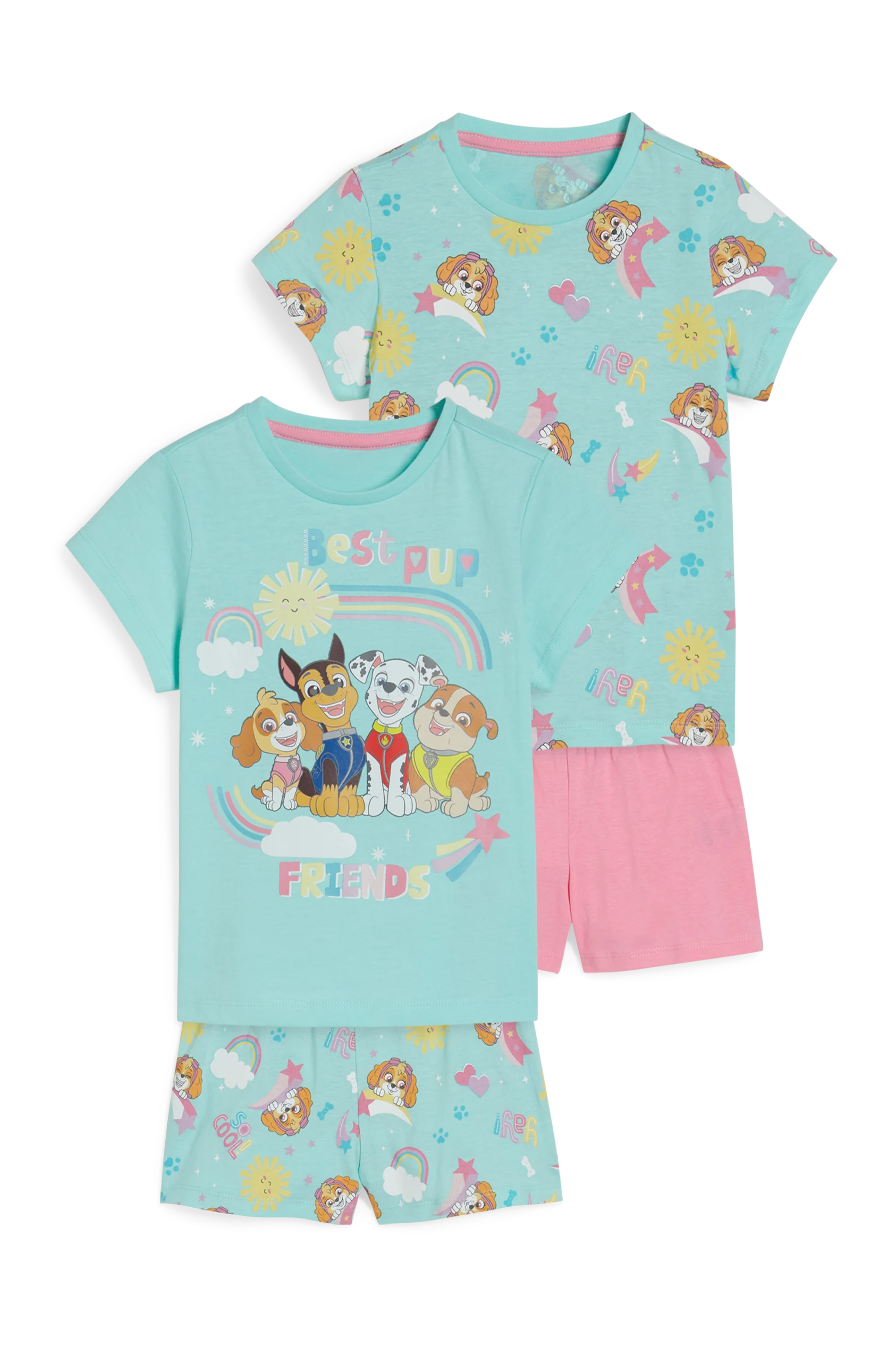 Multipack of 2 - PAW Patrol - short pyjamas - 4 piece