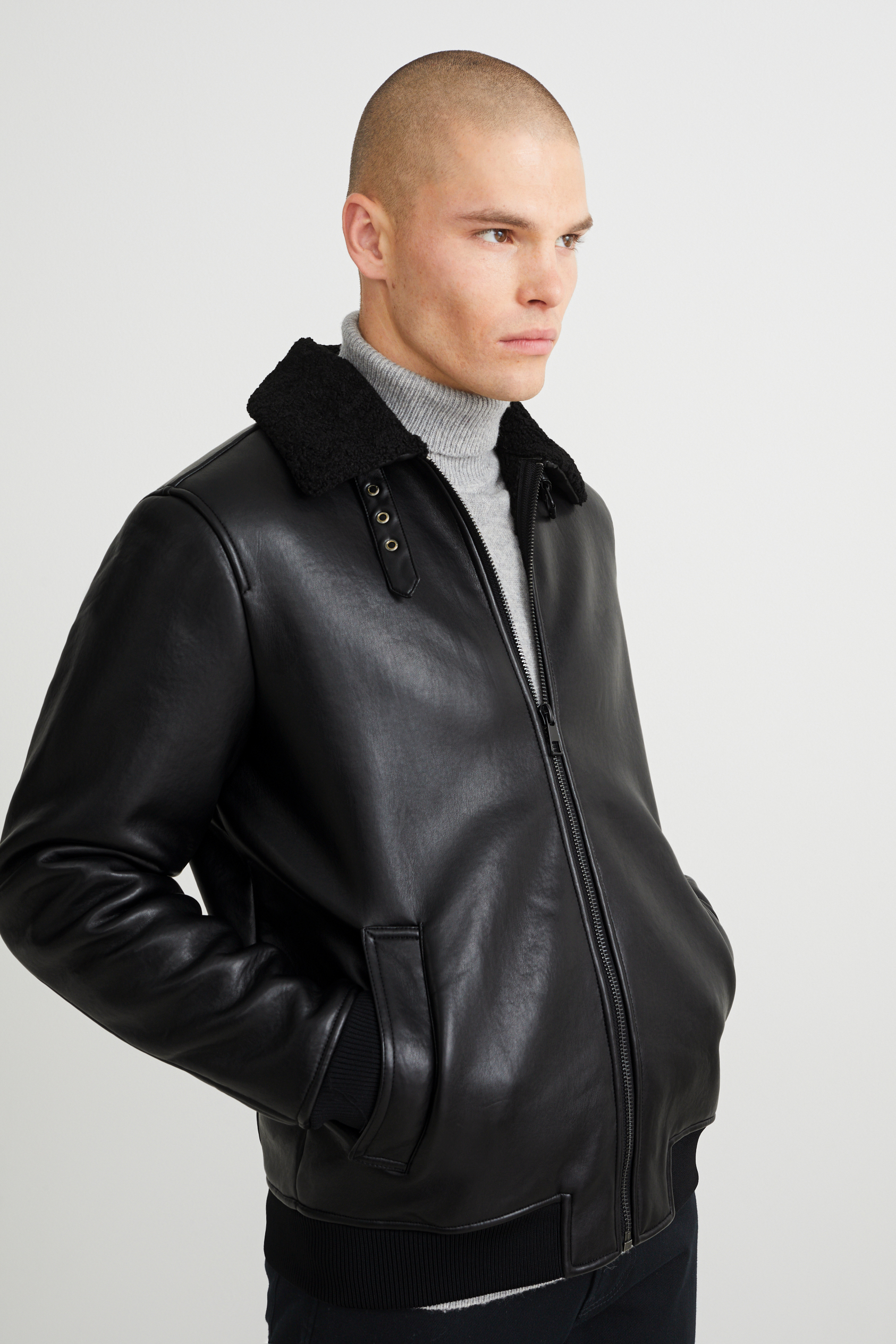 Bomber jacket - faux leather