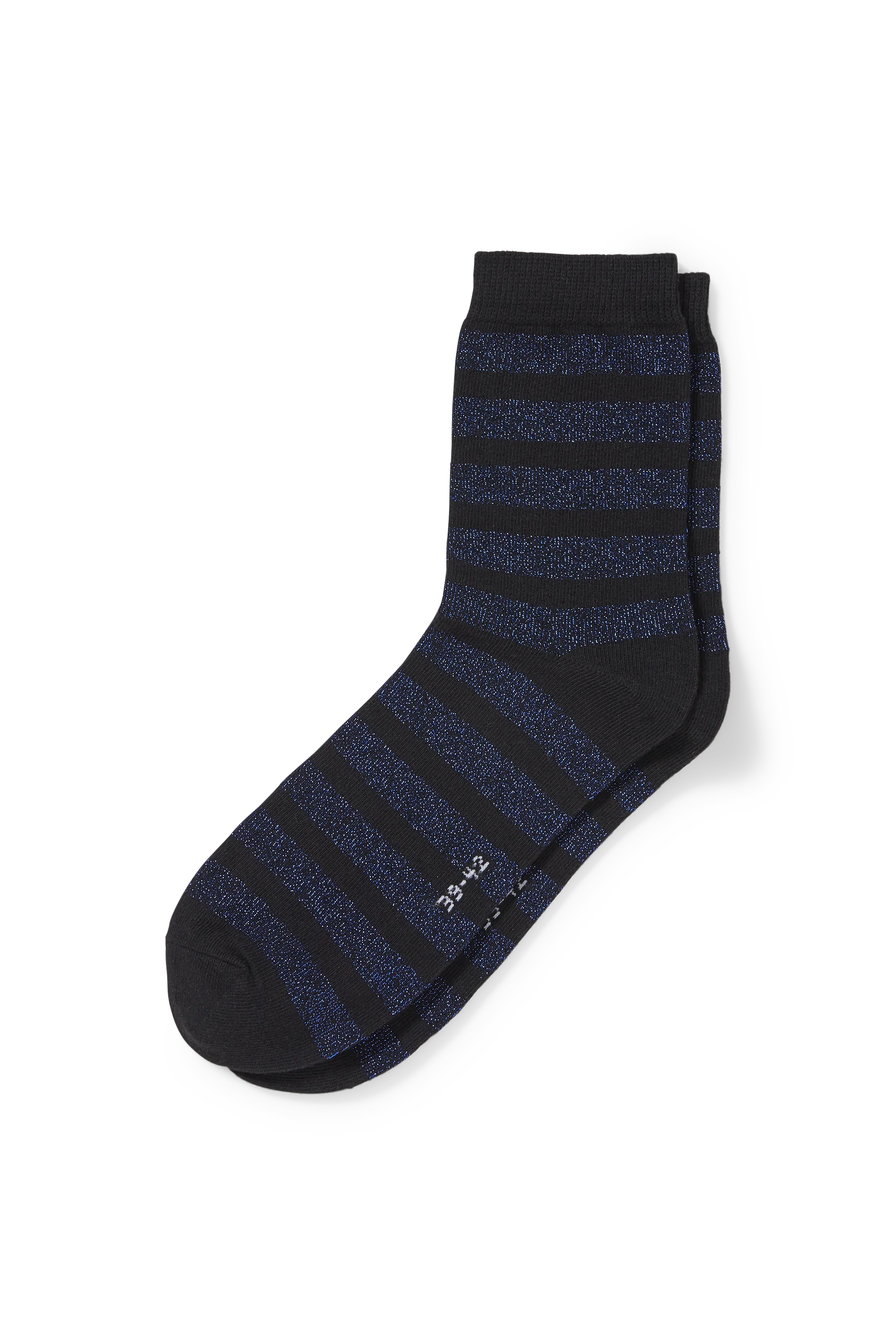 Socks - striped - shiny