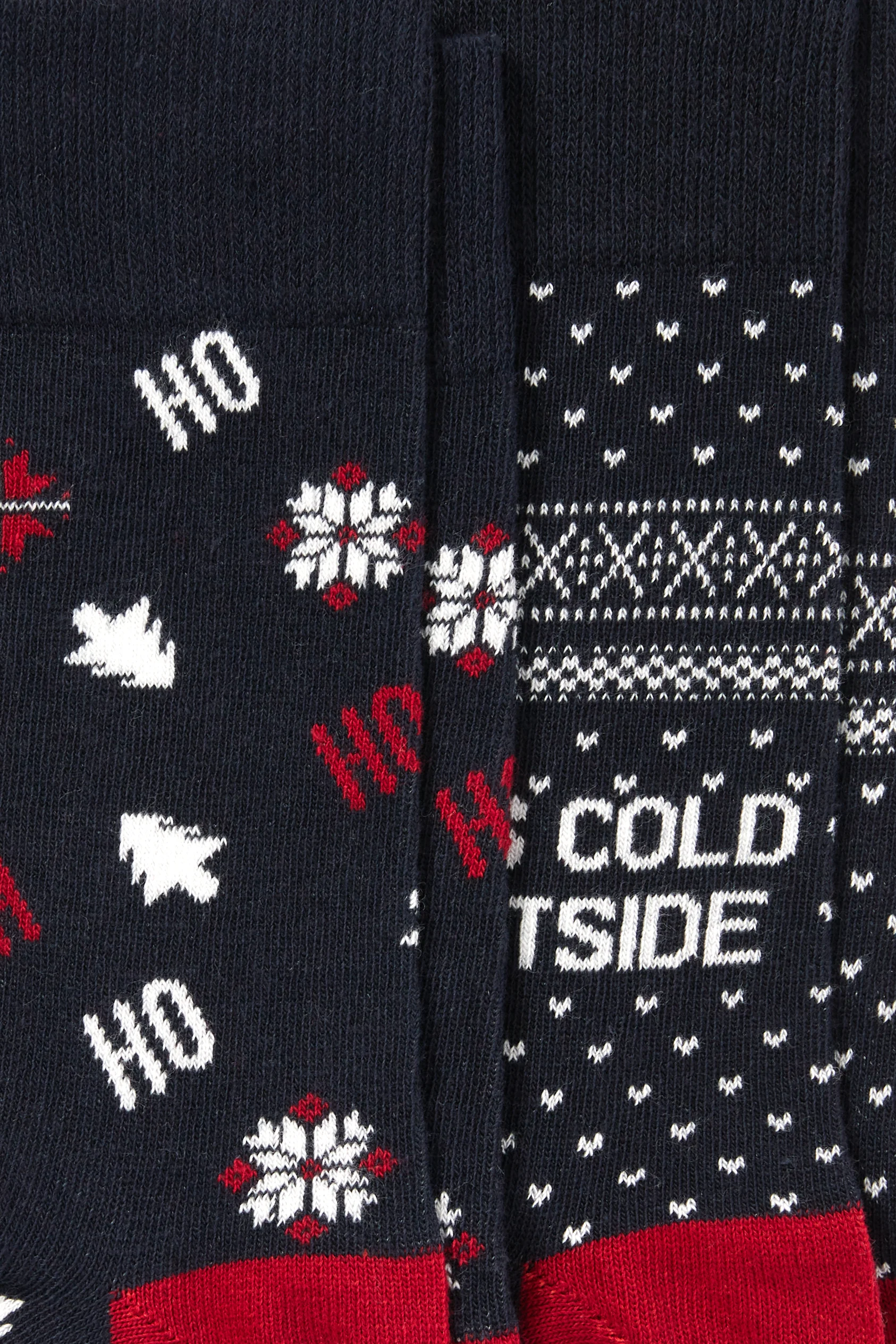 Multipack of 2 - Christmas socks with motif - HoHoHo