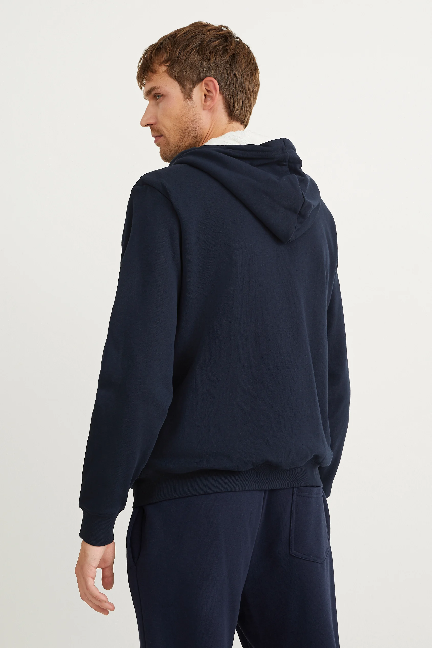 Zip-through hoodie