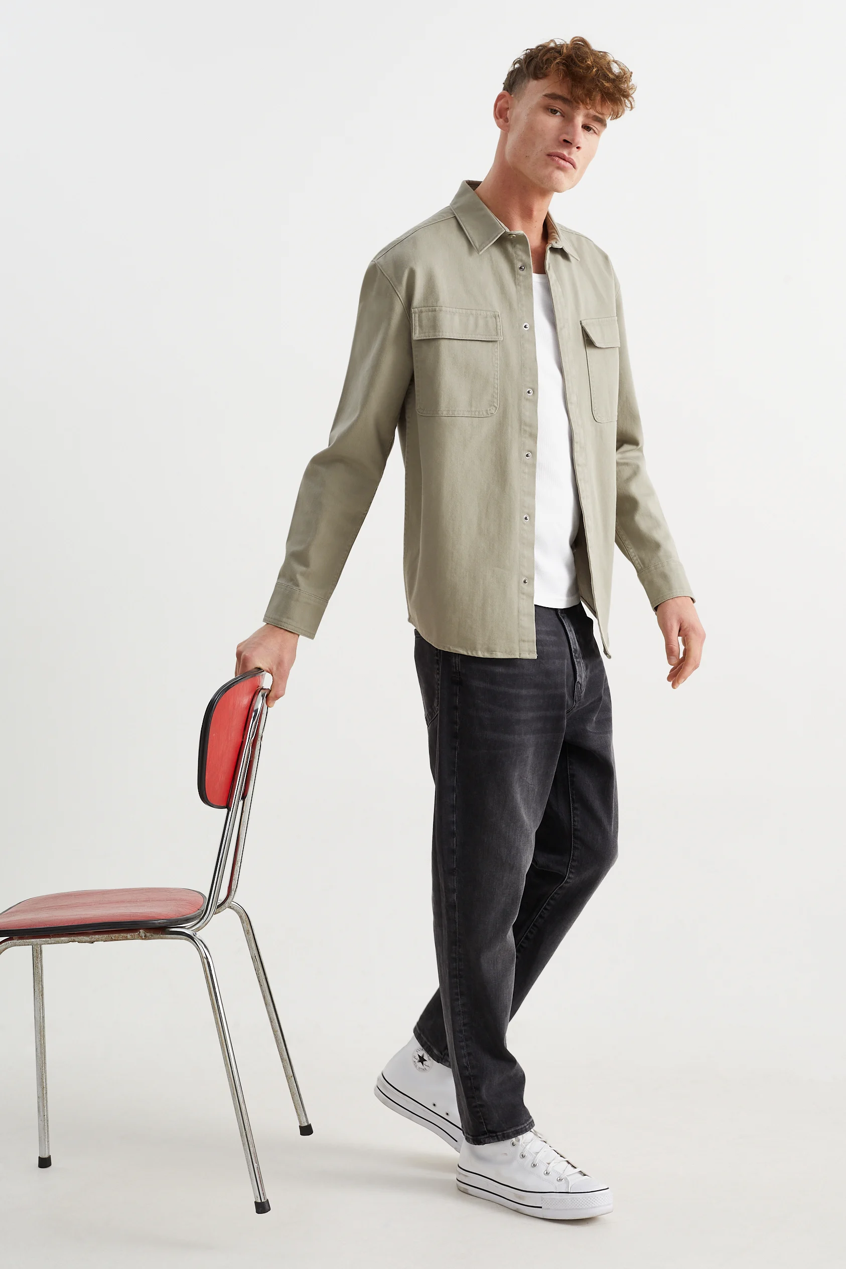 Shirt - regular fit - kent collar