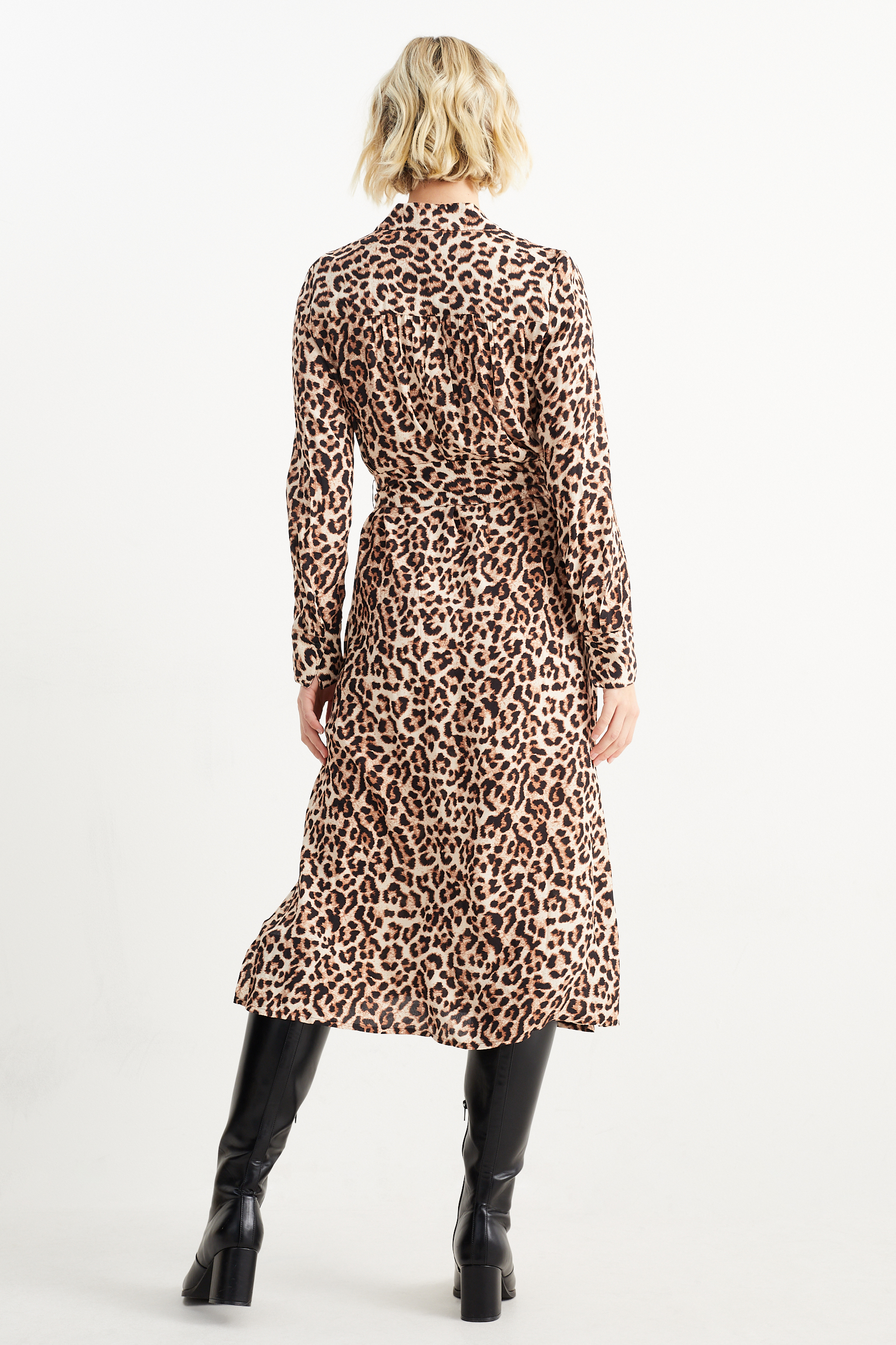 Column dress - patterned