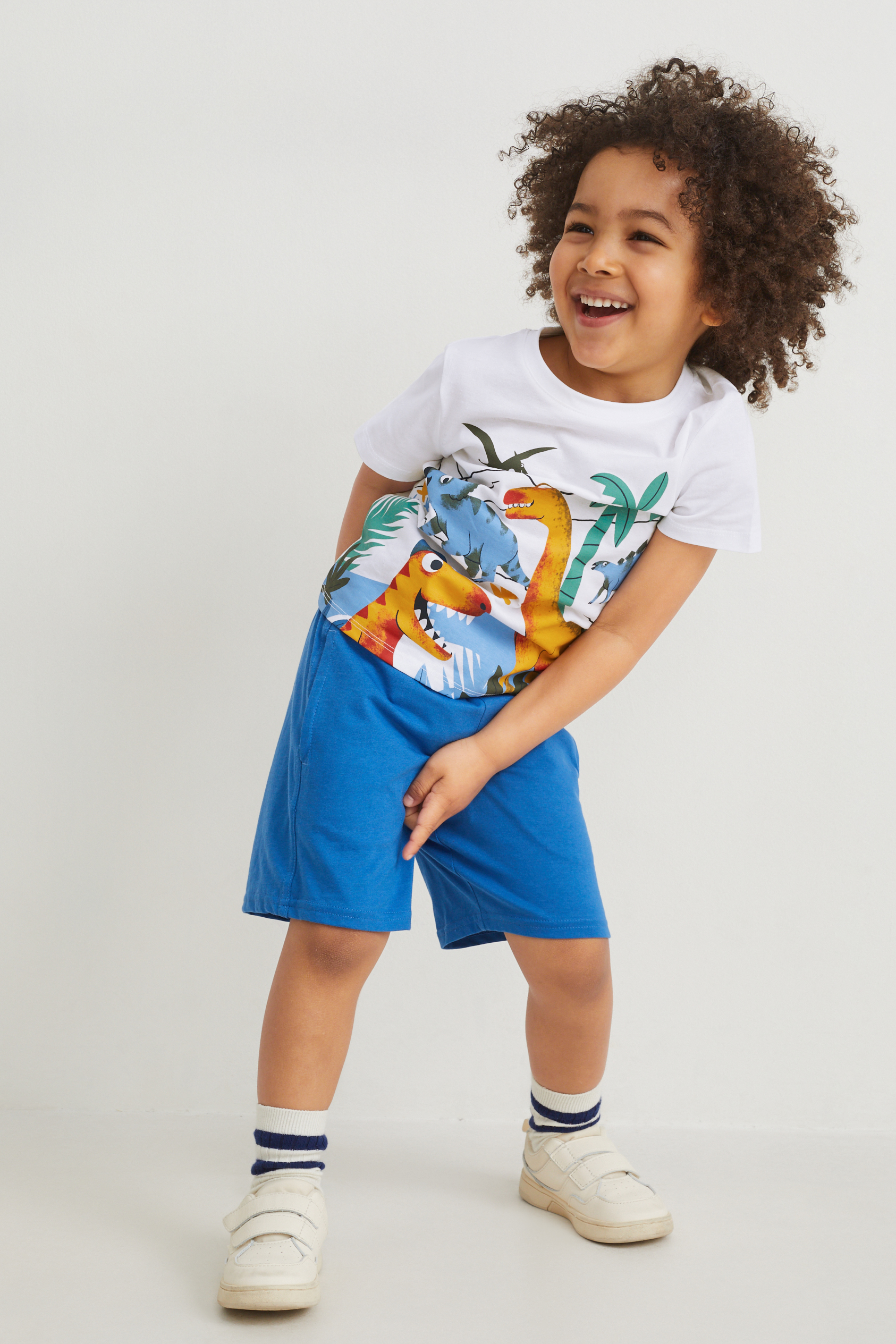 Dinosaur - set - short sleeve T-shirt and shorts - 2 piece