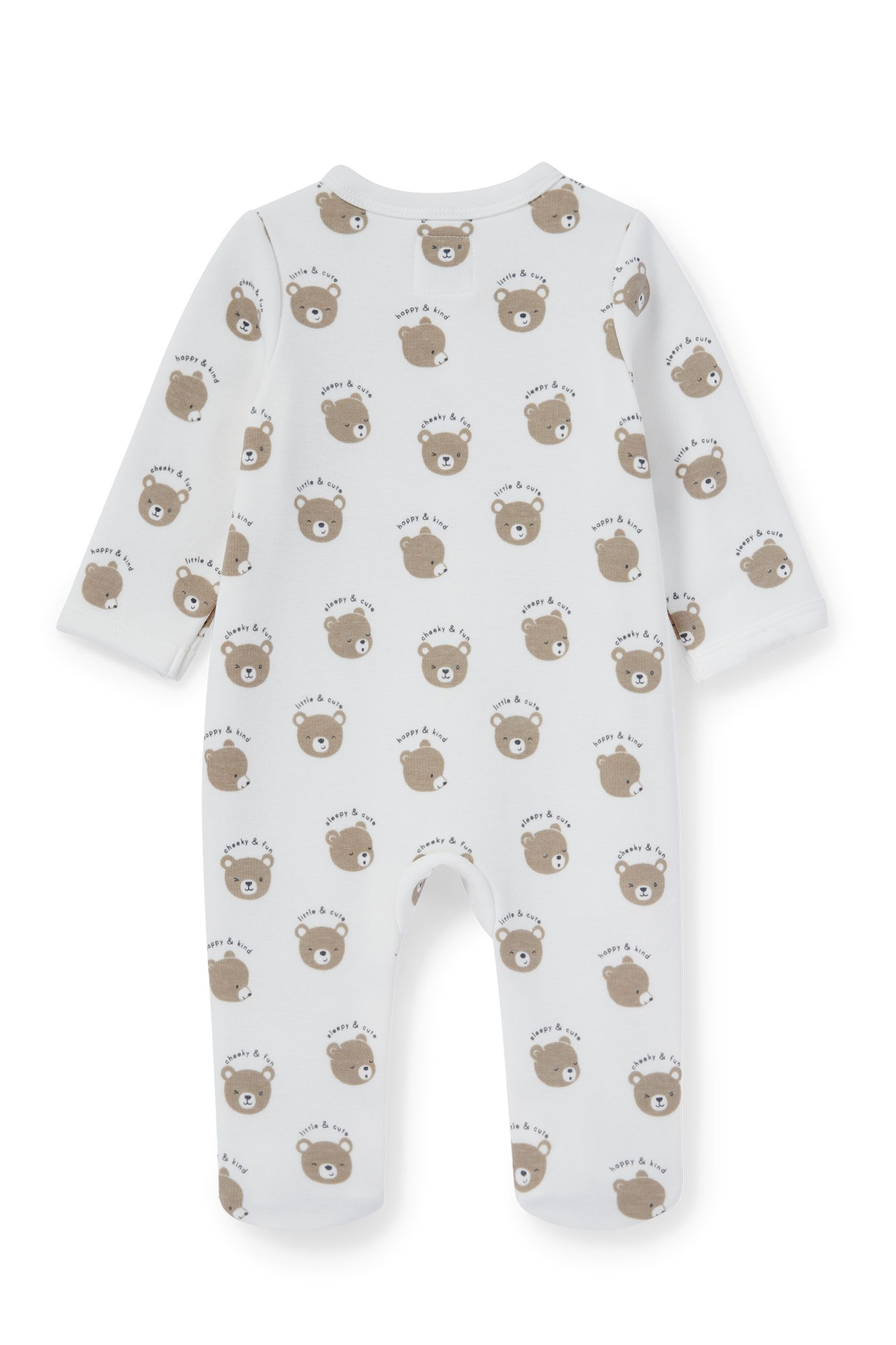 Teddy bear - baby sleepsuit