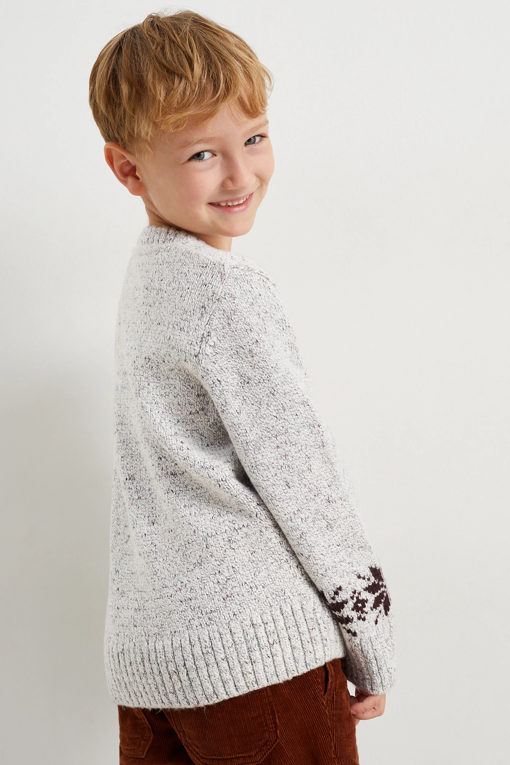 Christmas jumper - Father Christmas and Rudolf