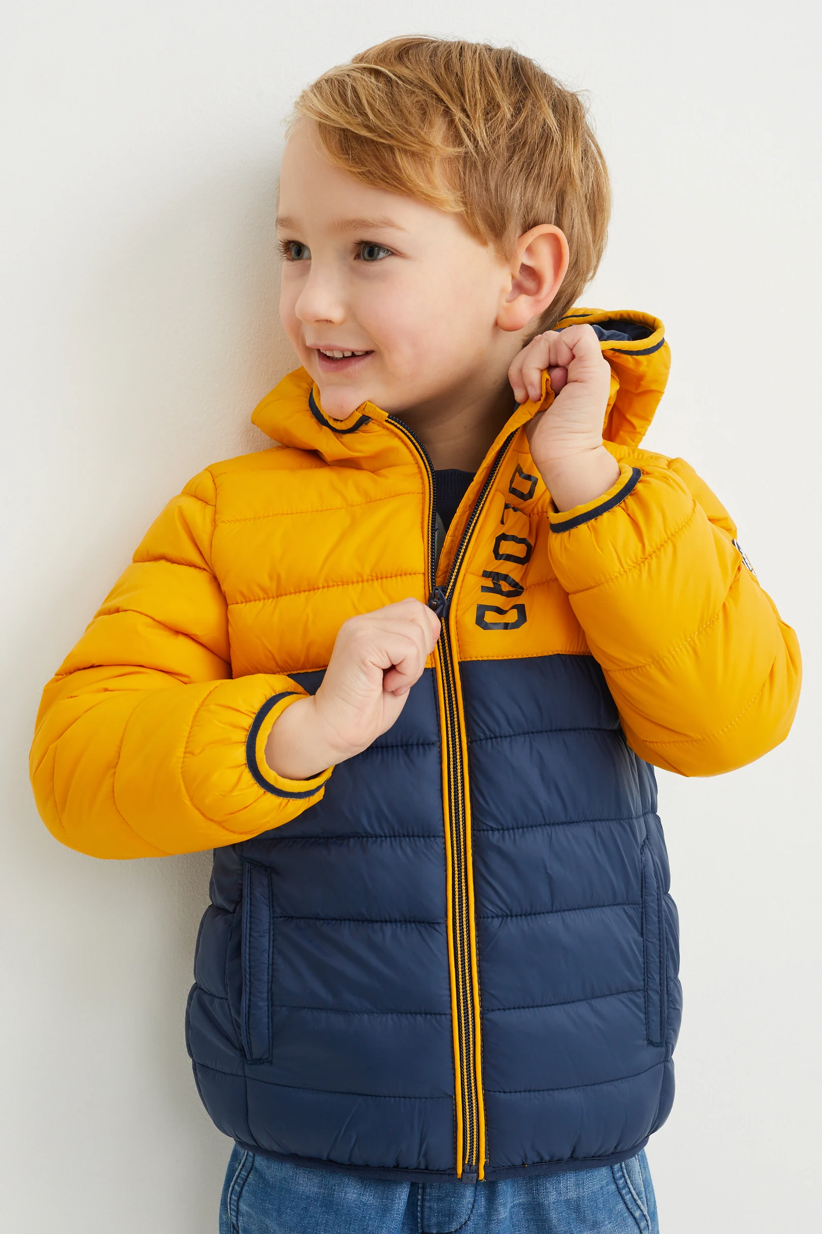 Quilted jacket with hood