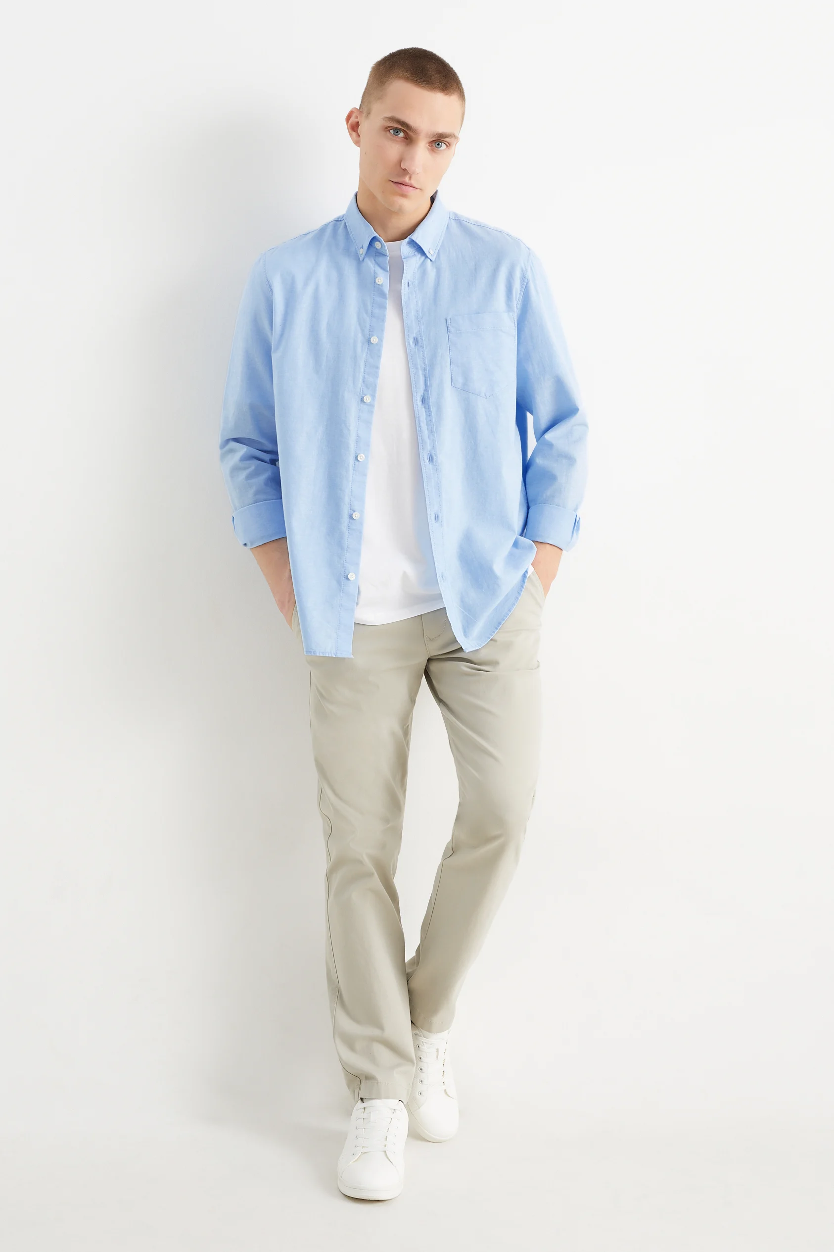 Oxford shirt - regular fit - button-down collar