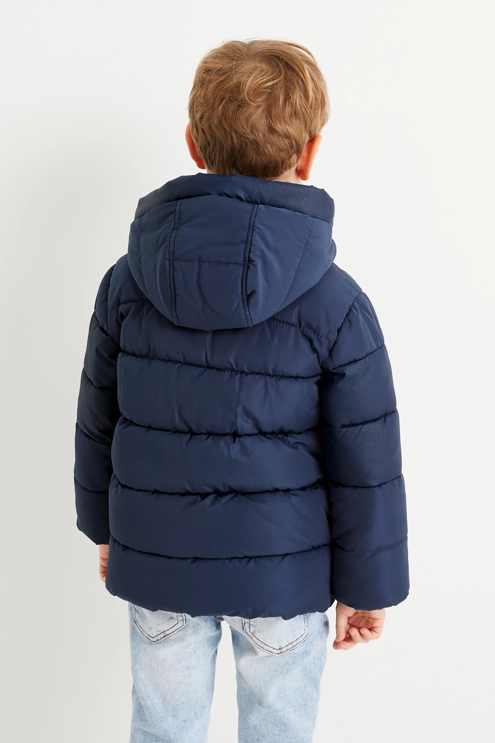 Quilted jacket with hood