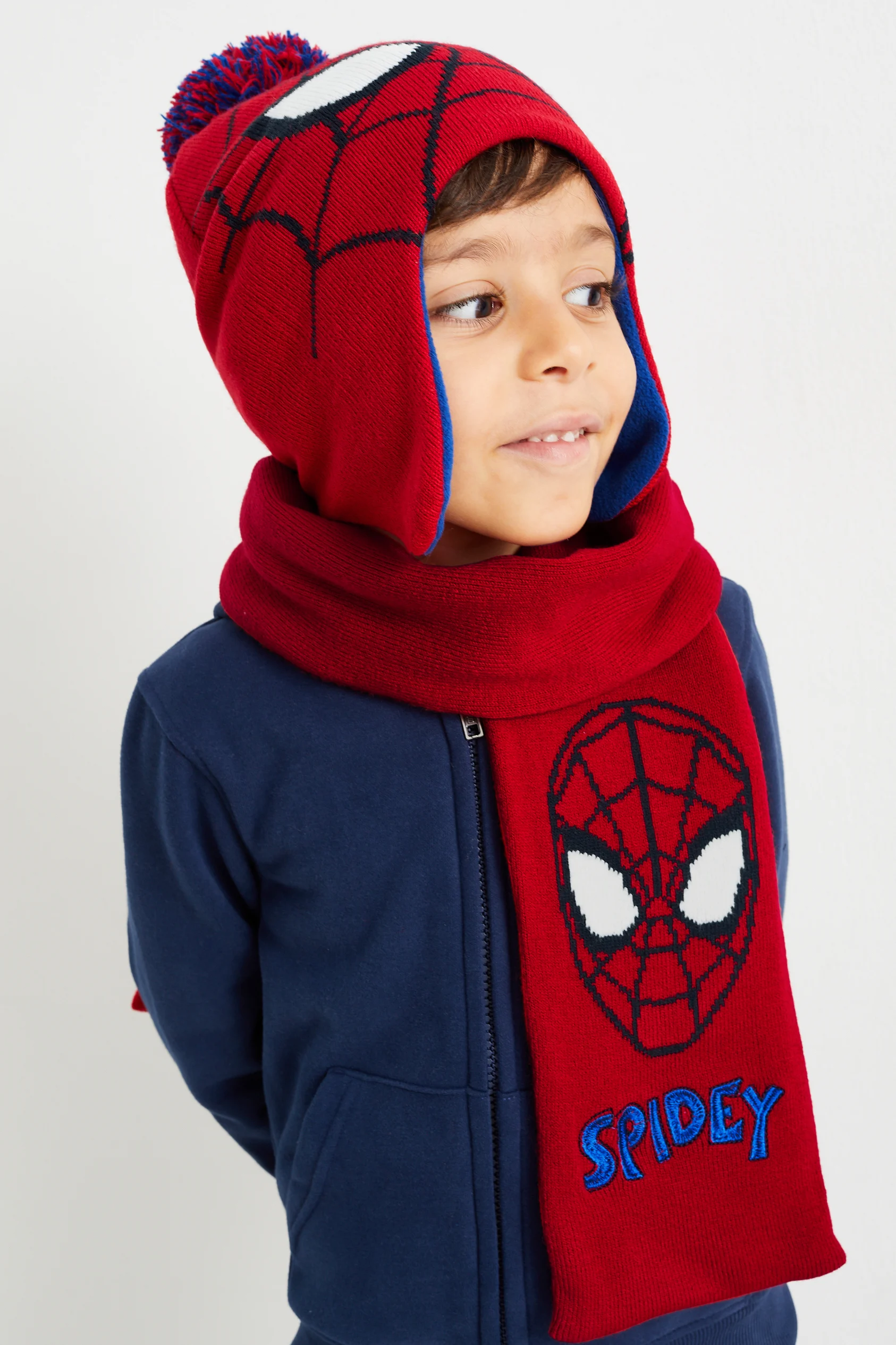 Spider-Man - set - hat and scarf - 2 piece