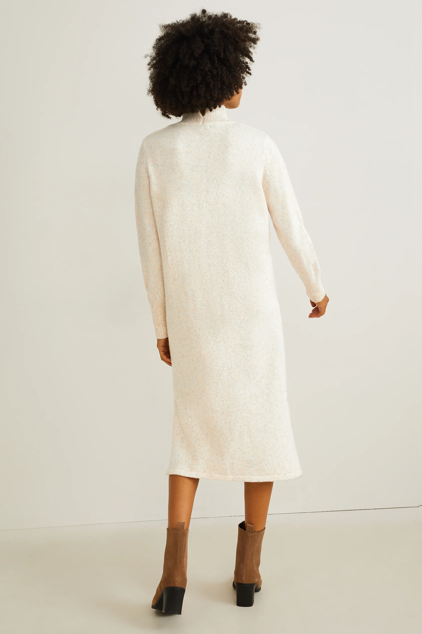 Knitted dress - cable pattern