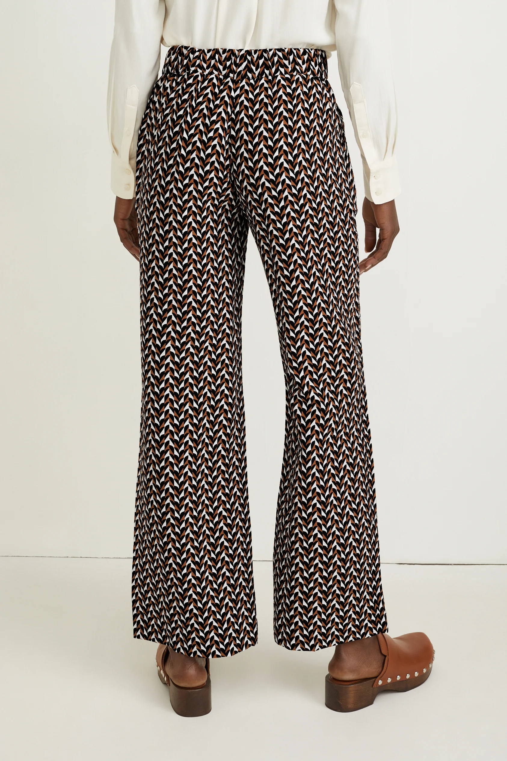 Cloth trousers - high waist - palazzo