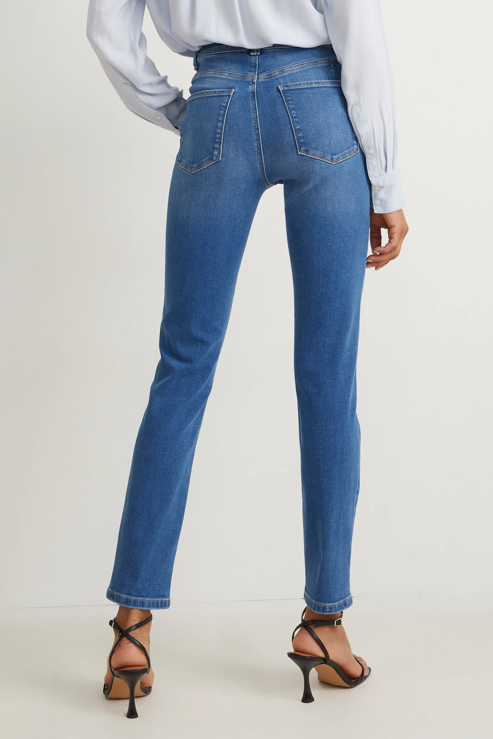 Slim jeans - high waist - shaping jeans - LYCRA?