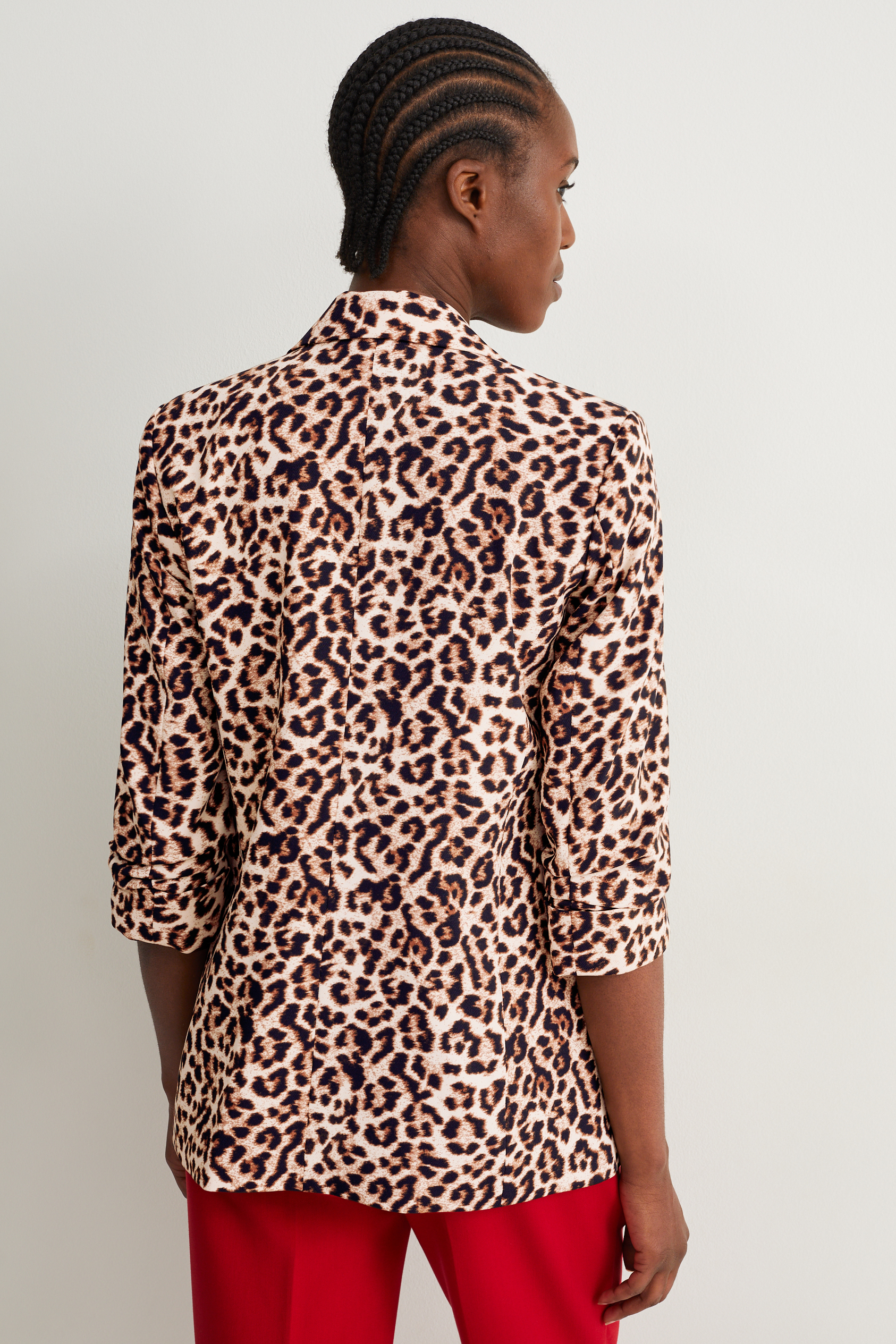 Blazer - relaxed fit - patterned