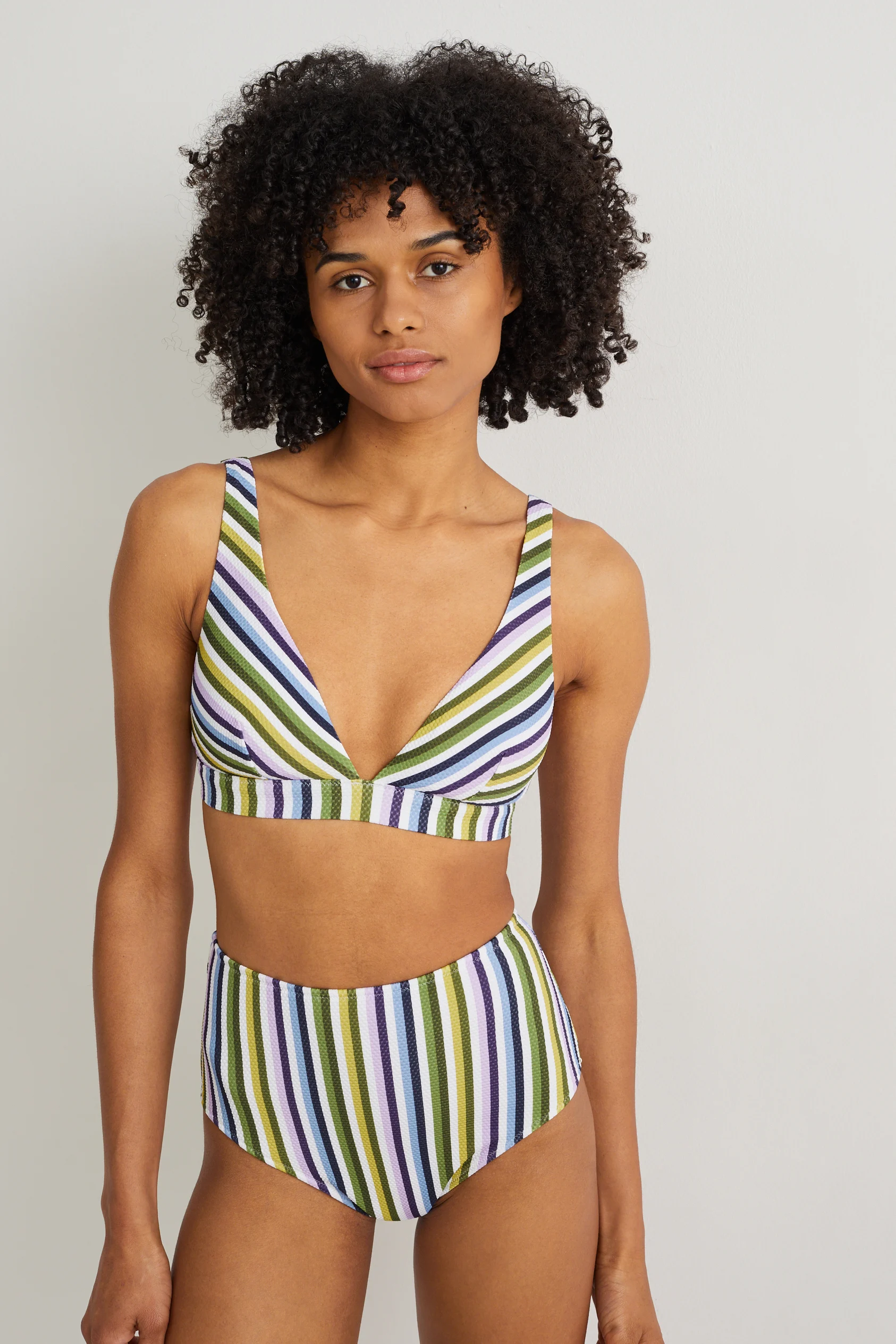 Bikini top - padded - LYCRA? XTRA LIFE? - striped