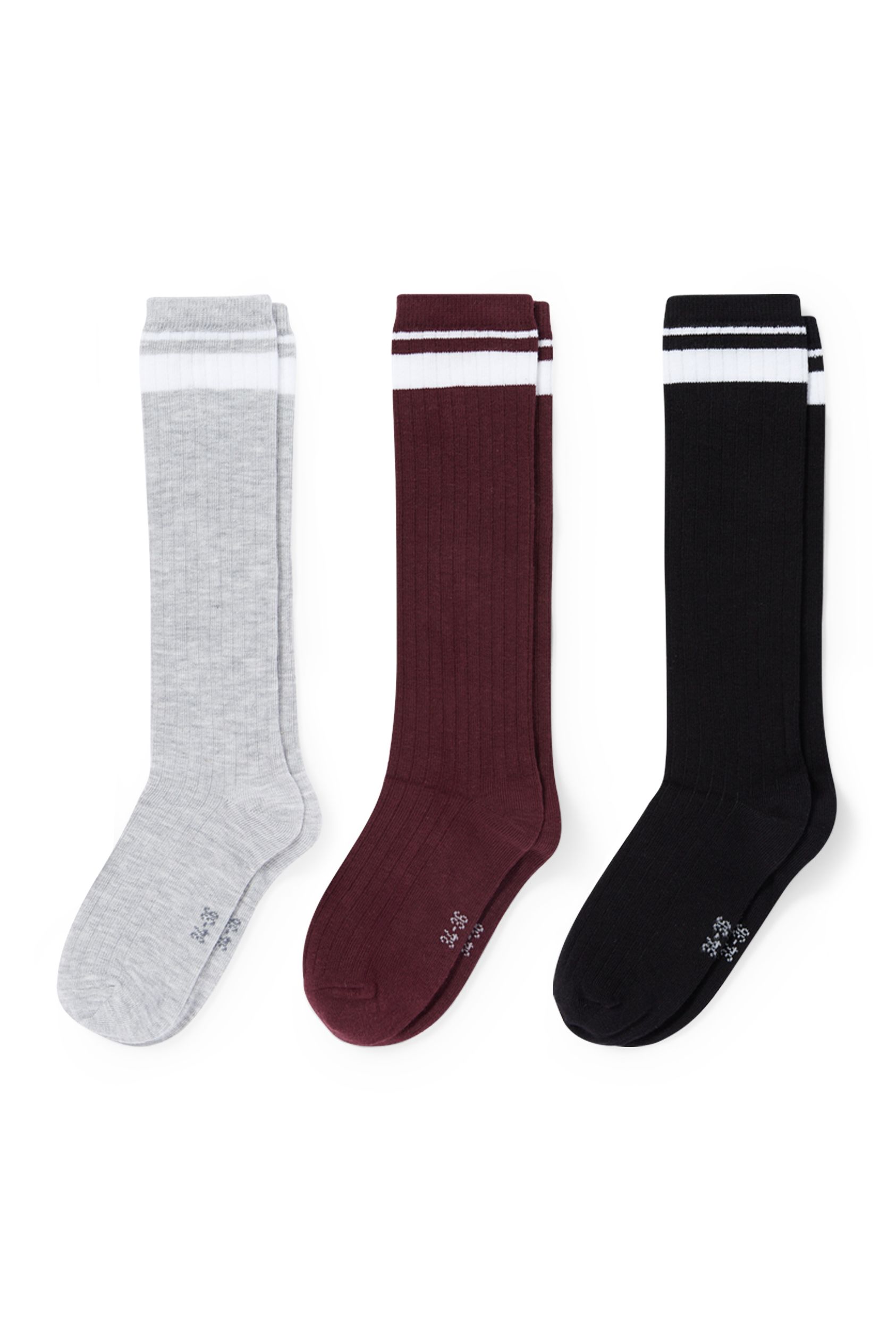 Multipack of 3 - knee-high socks