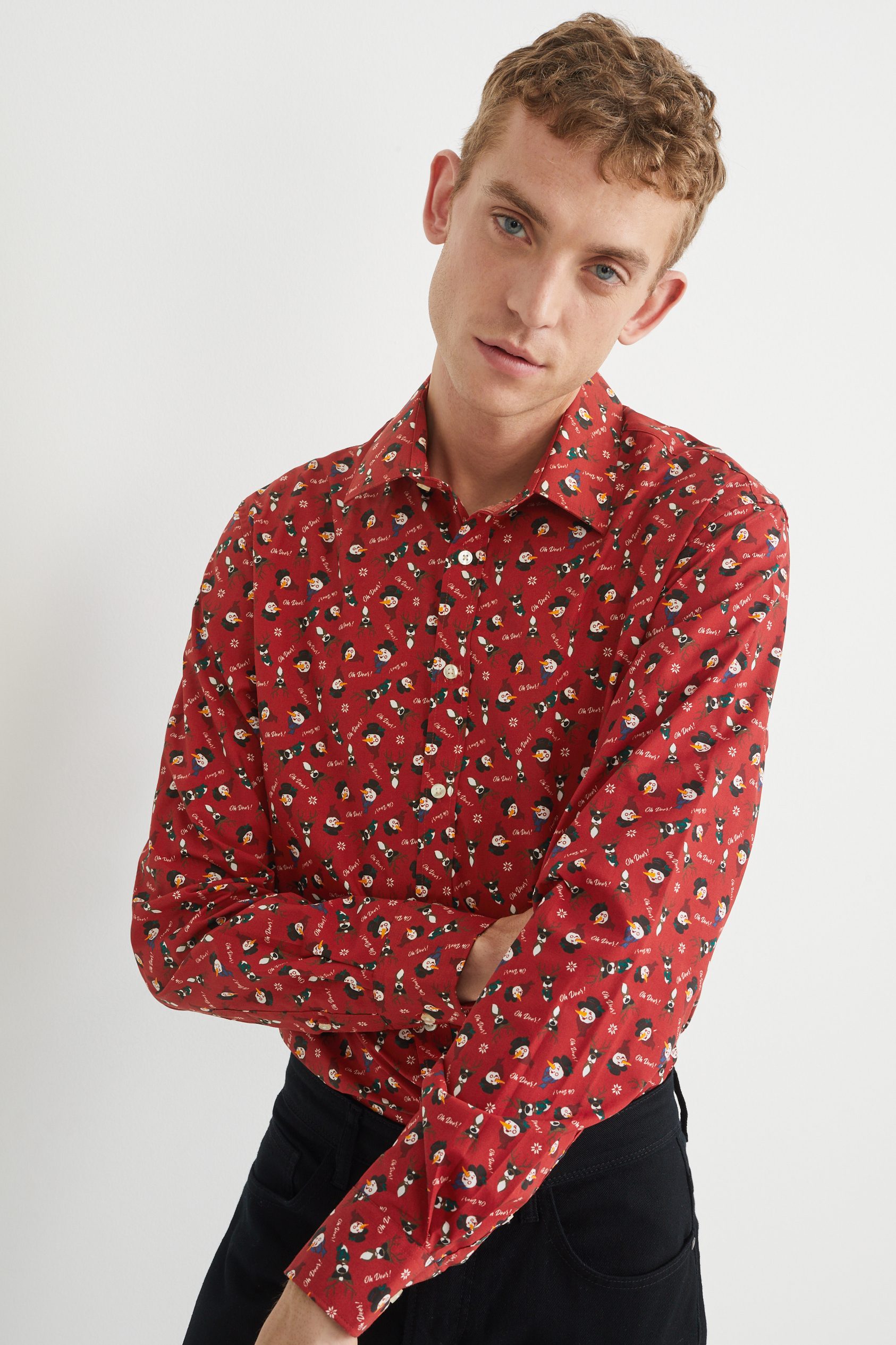 Christmas shirt - regular fit - Kent collar