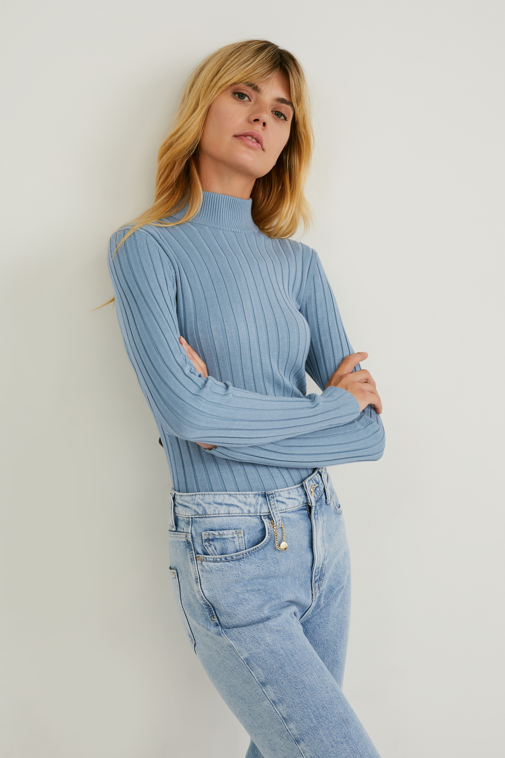 Fine knit jumper