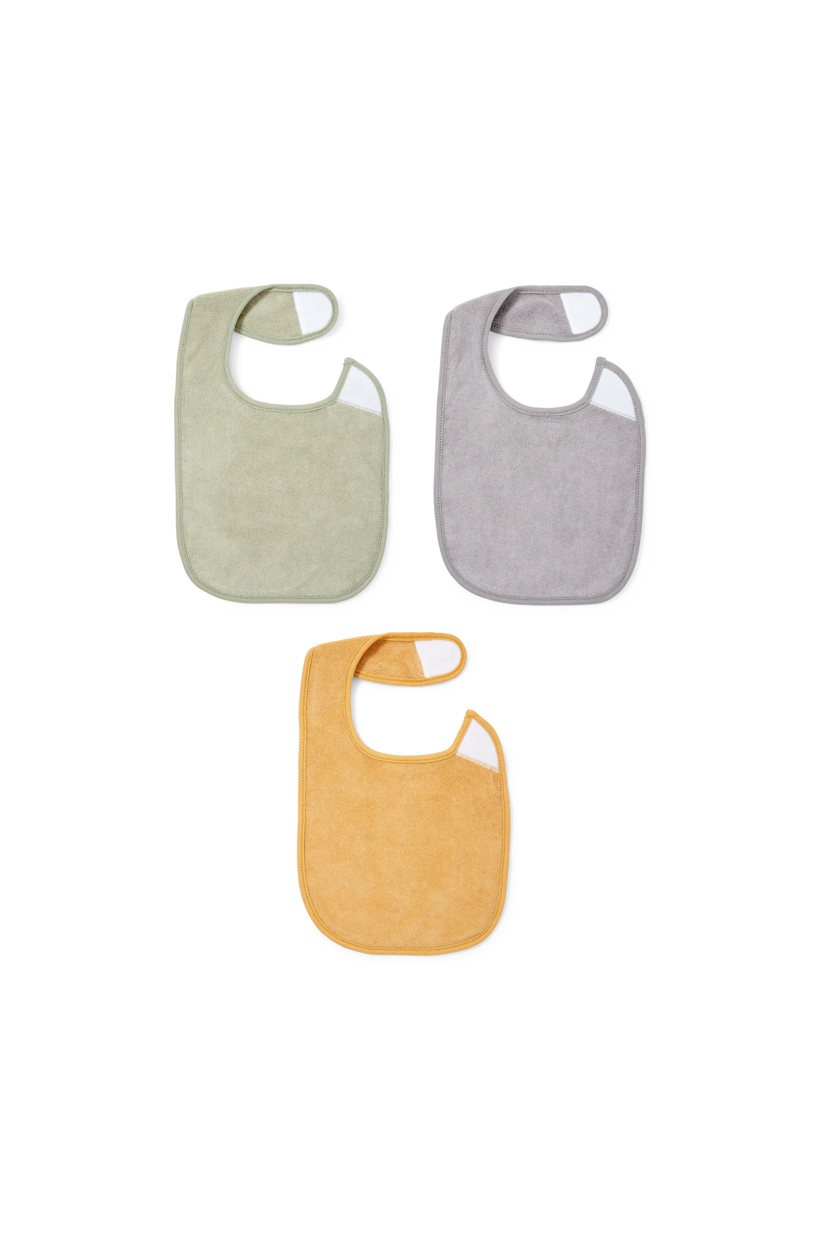 Multipack of 3 - baby terry cloth bib