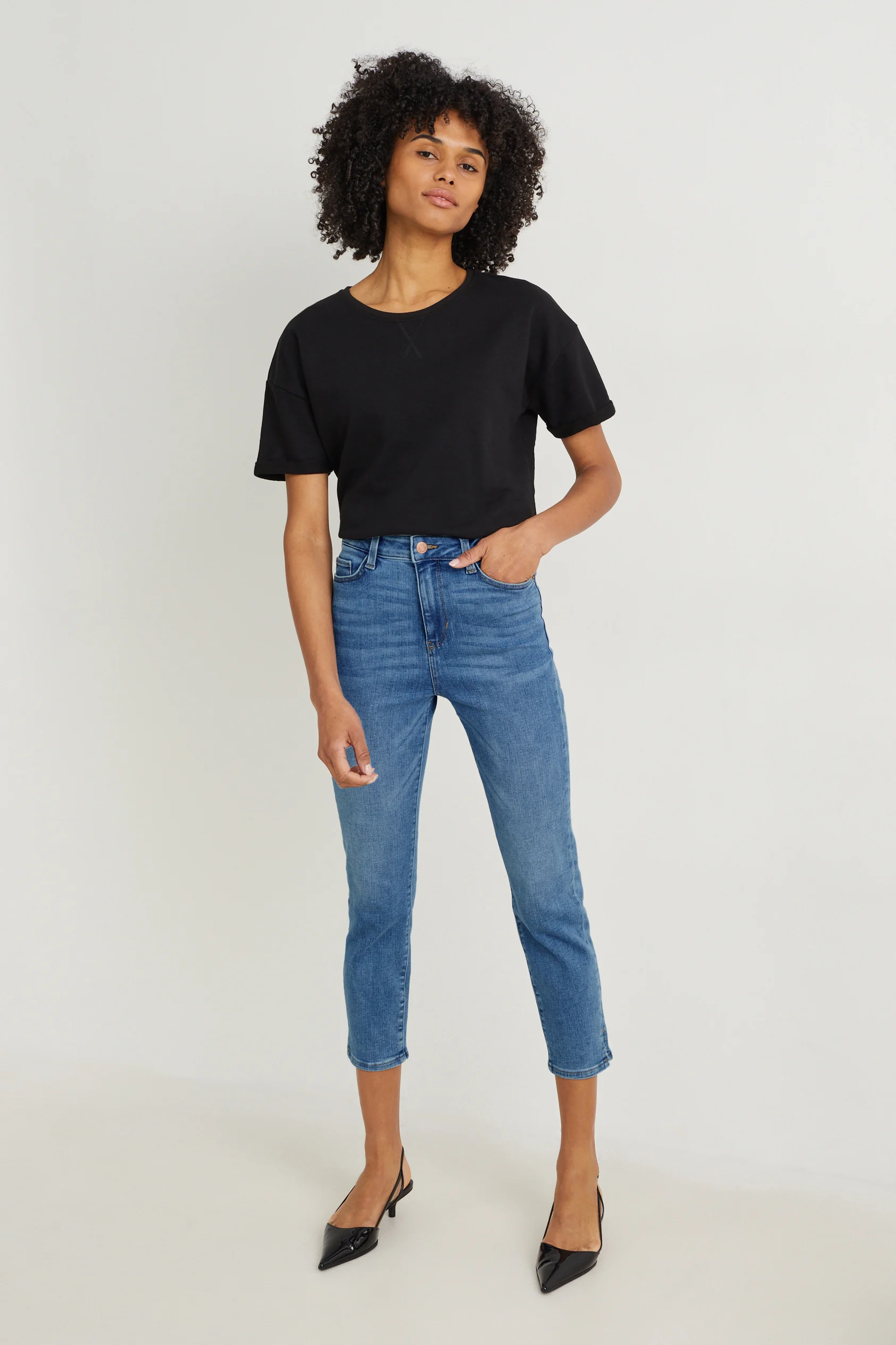 Slim jeans - high waist