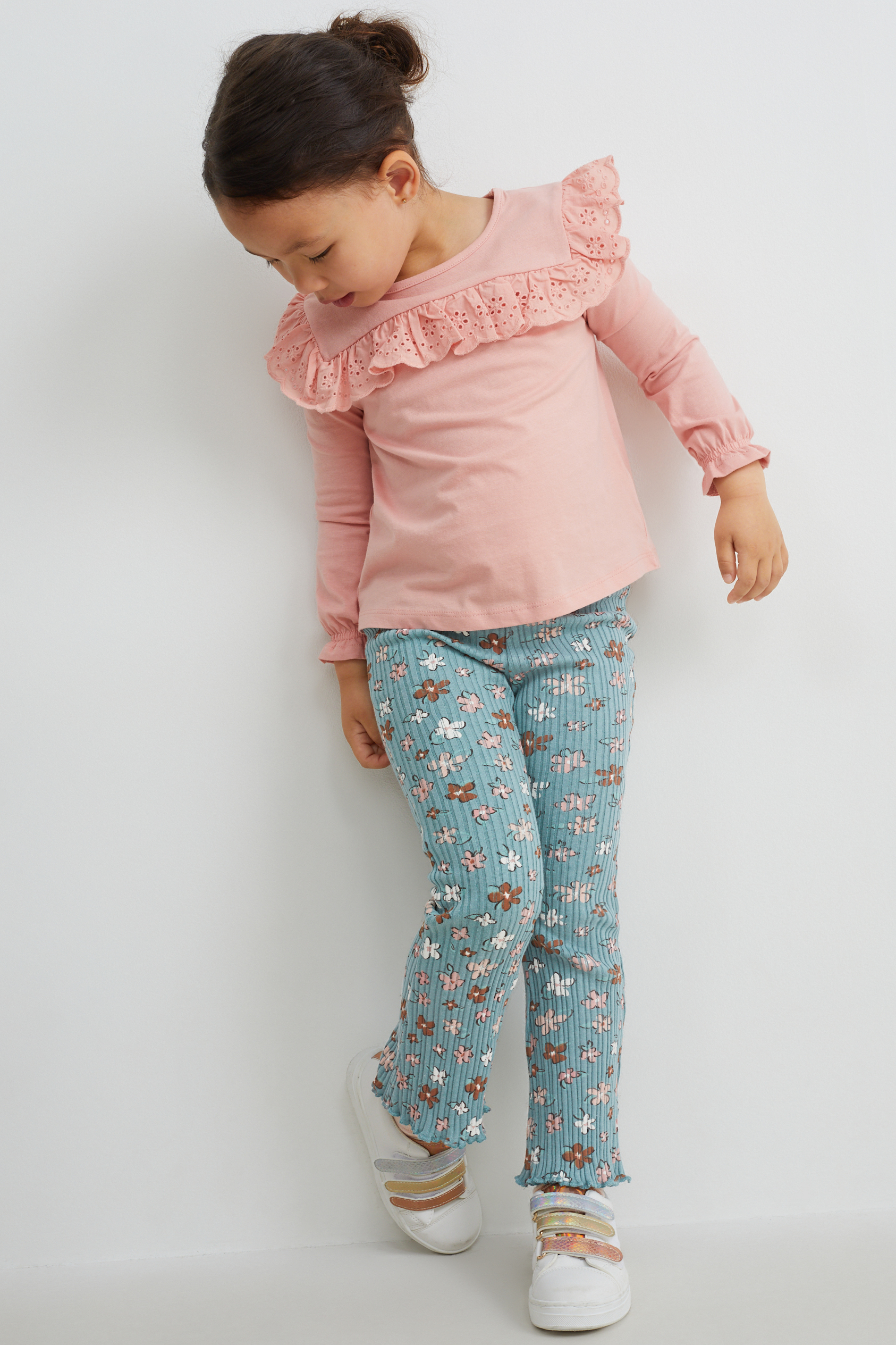 Flared leggings - floral